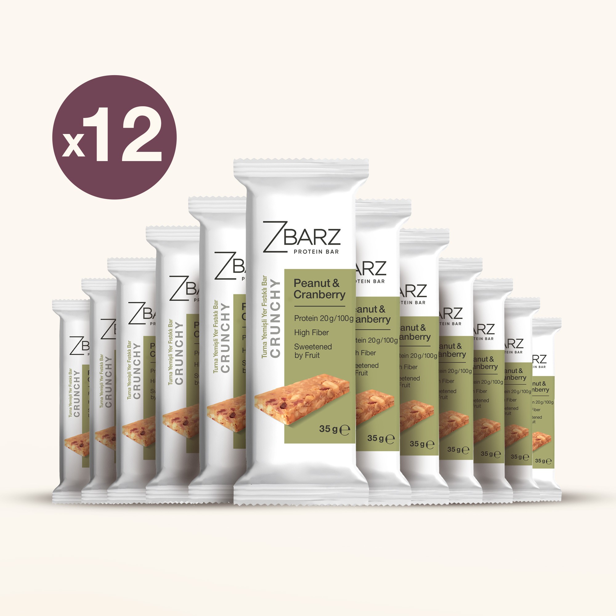 Crunchy Turna Yemişli Yer Fıstıklı Proteinli Bar