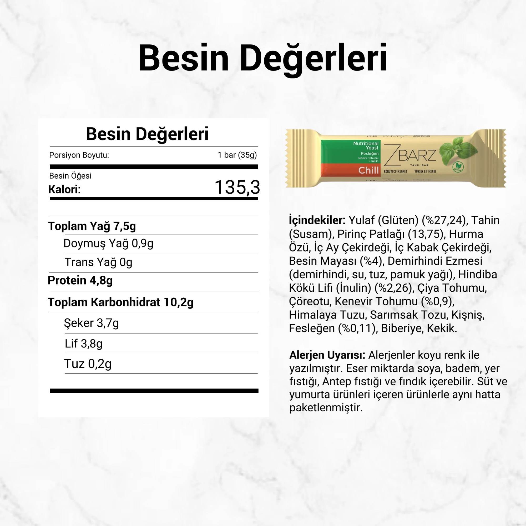 Chill Fesleğen Fonksiyonel Atıştırmalık Bar