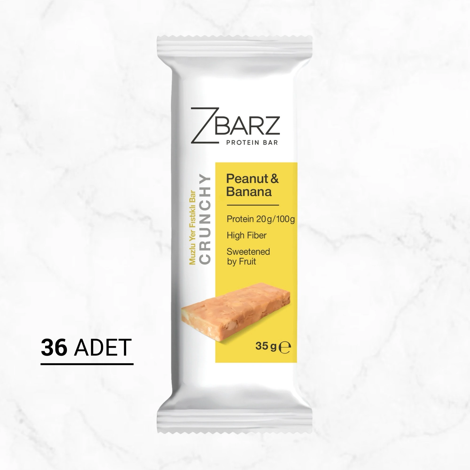 Crunchy Muzlu Yer fıstıklı Proteinli Bar - x3