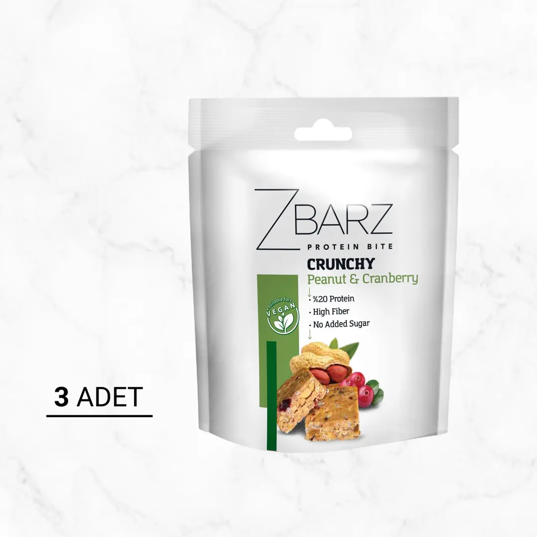 Zbarz Crunchy Protein Bite Turna Yemişi Yer fıstığı 90 g (3 adet)