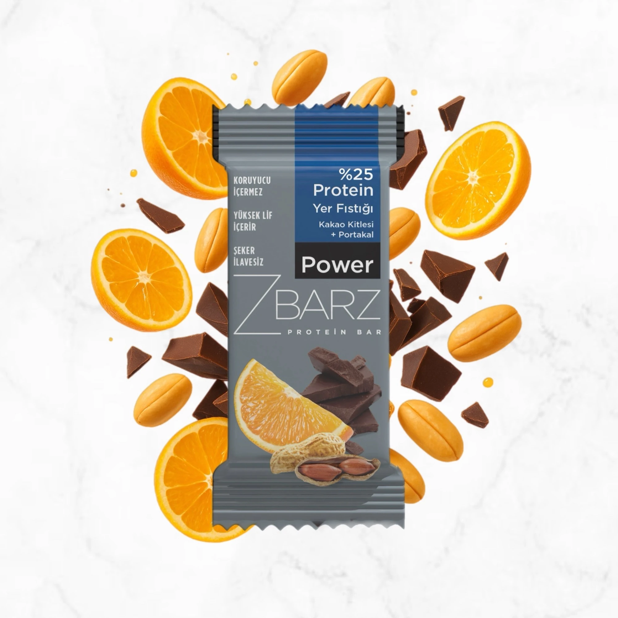 Power Yer Fıstıklı Protein Bar - Yer Fıstıklı Protein Bar