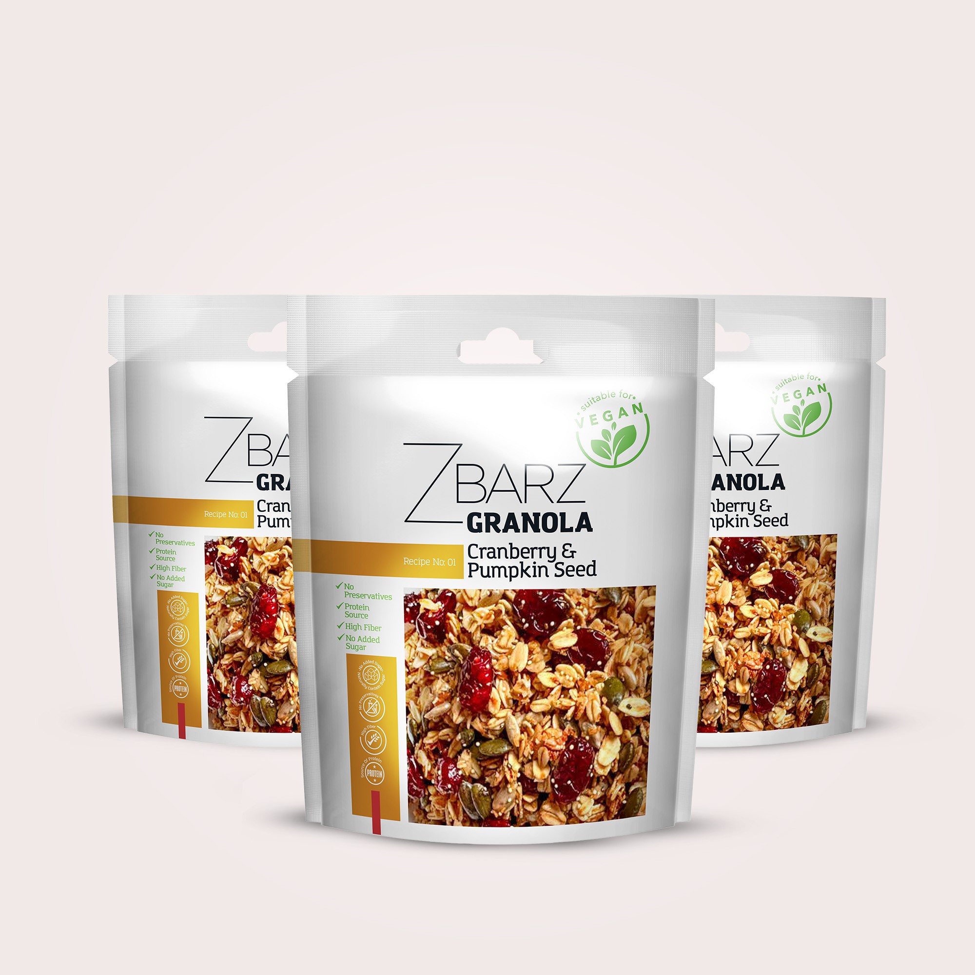 Kabak Çekirdekli, Turna Yemişli Granola 3'lü