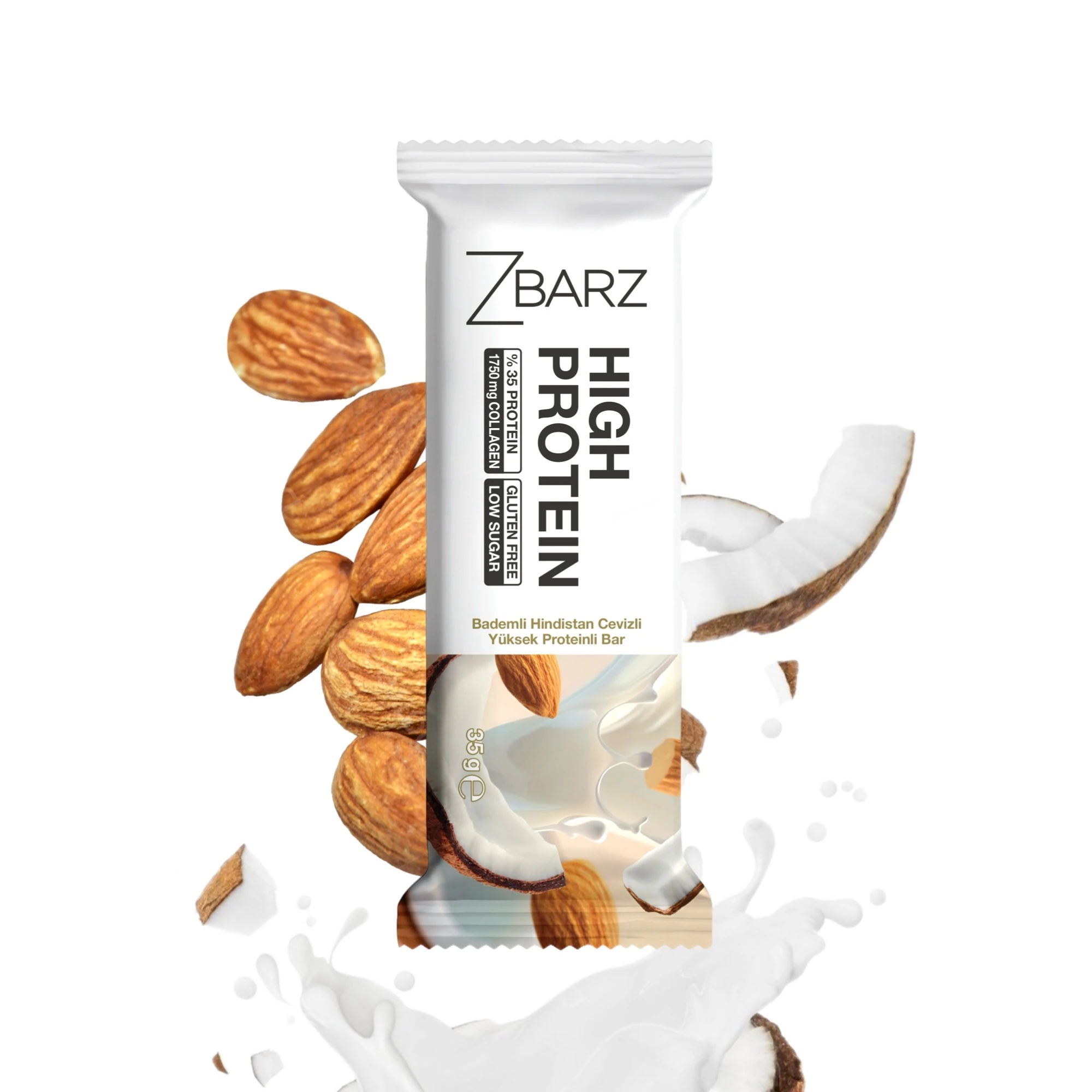 Bademli Hindistan Cevizli Yüksek Proteinli Bar