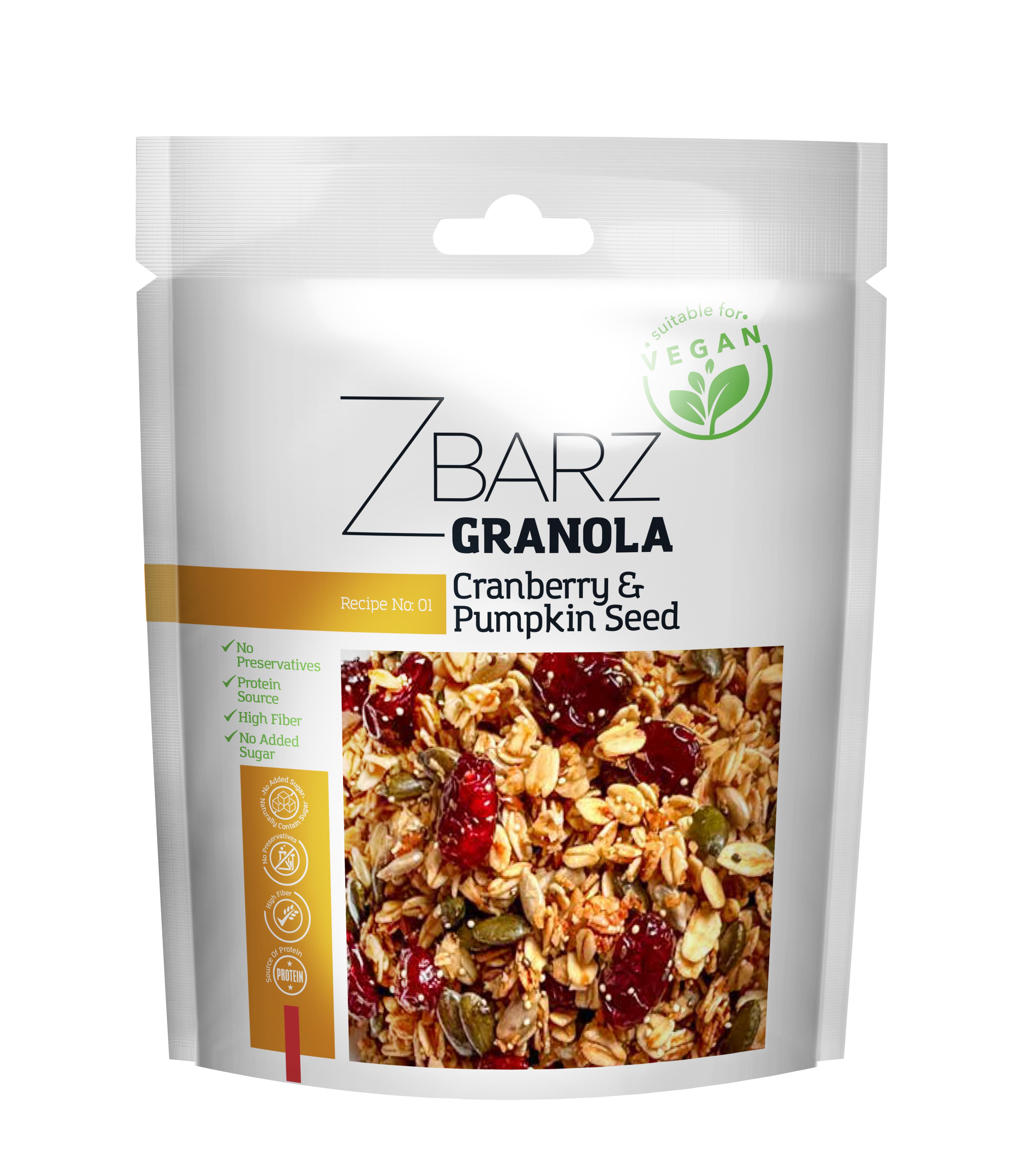 Kabak Çekirdekli, Turna Yemişli Granola - 200gr