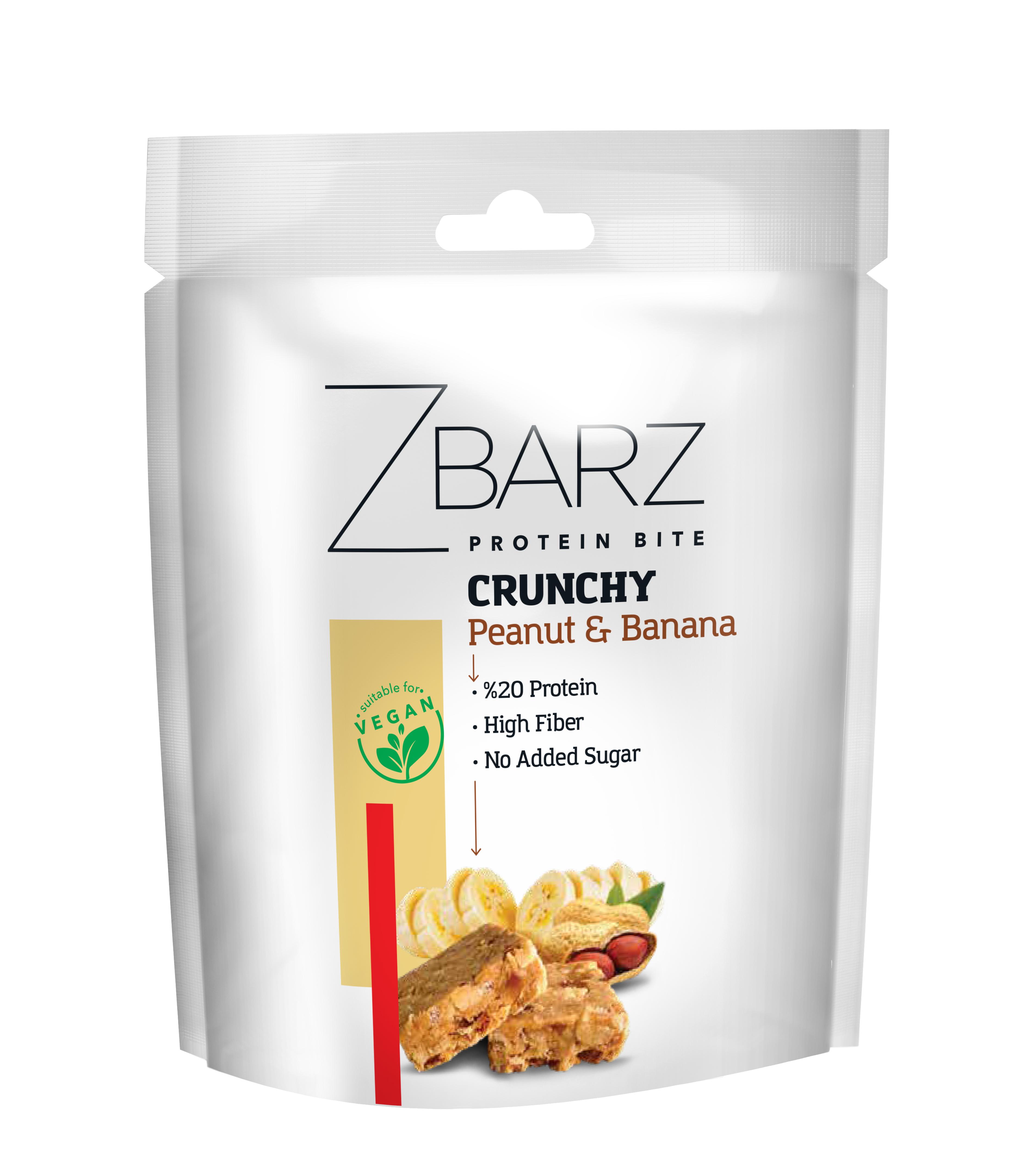 Crunchy Muzlu Yer Fıstıklı Proteinli Bite - 90gr