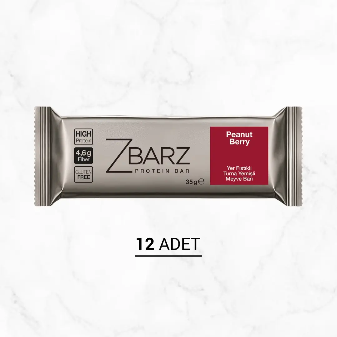 Zbarz Yüksek Protein Bar Yer Fıstığı Berry Kakao Nibs