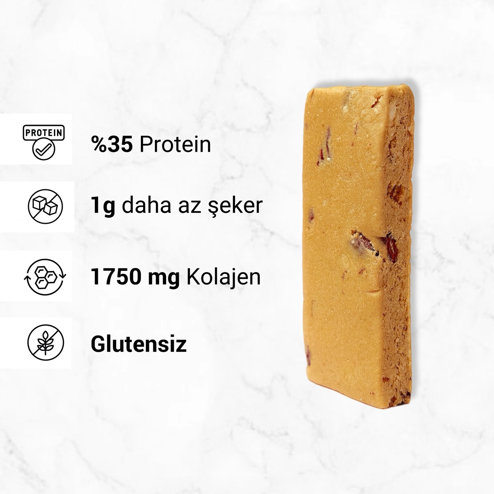 Bademli Hindistan Cevizli Yüksek Proteinli Bar