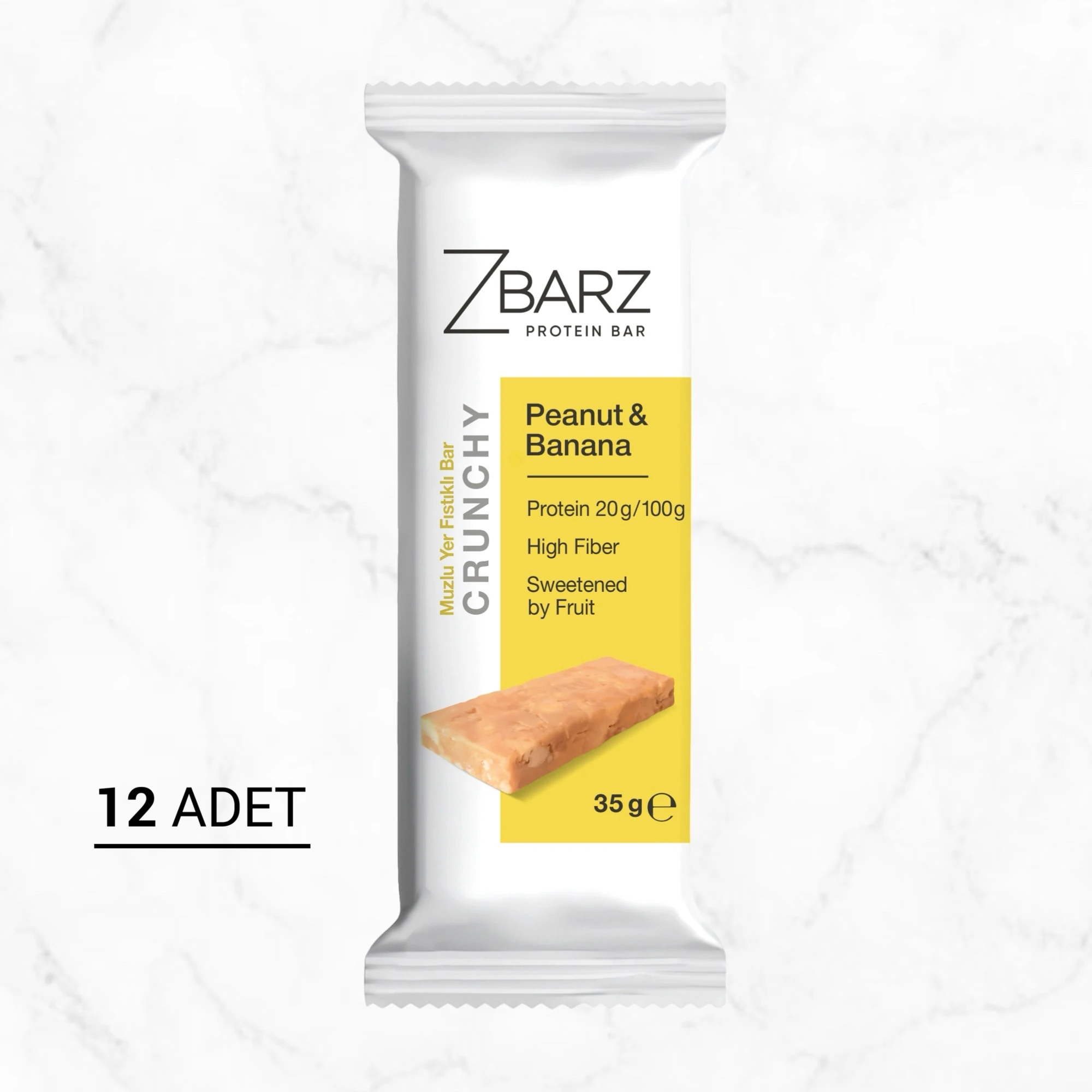 Crunchy Muzlu Yer fıstıklı Proteinli Bar - x1