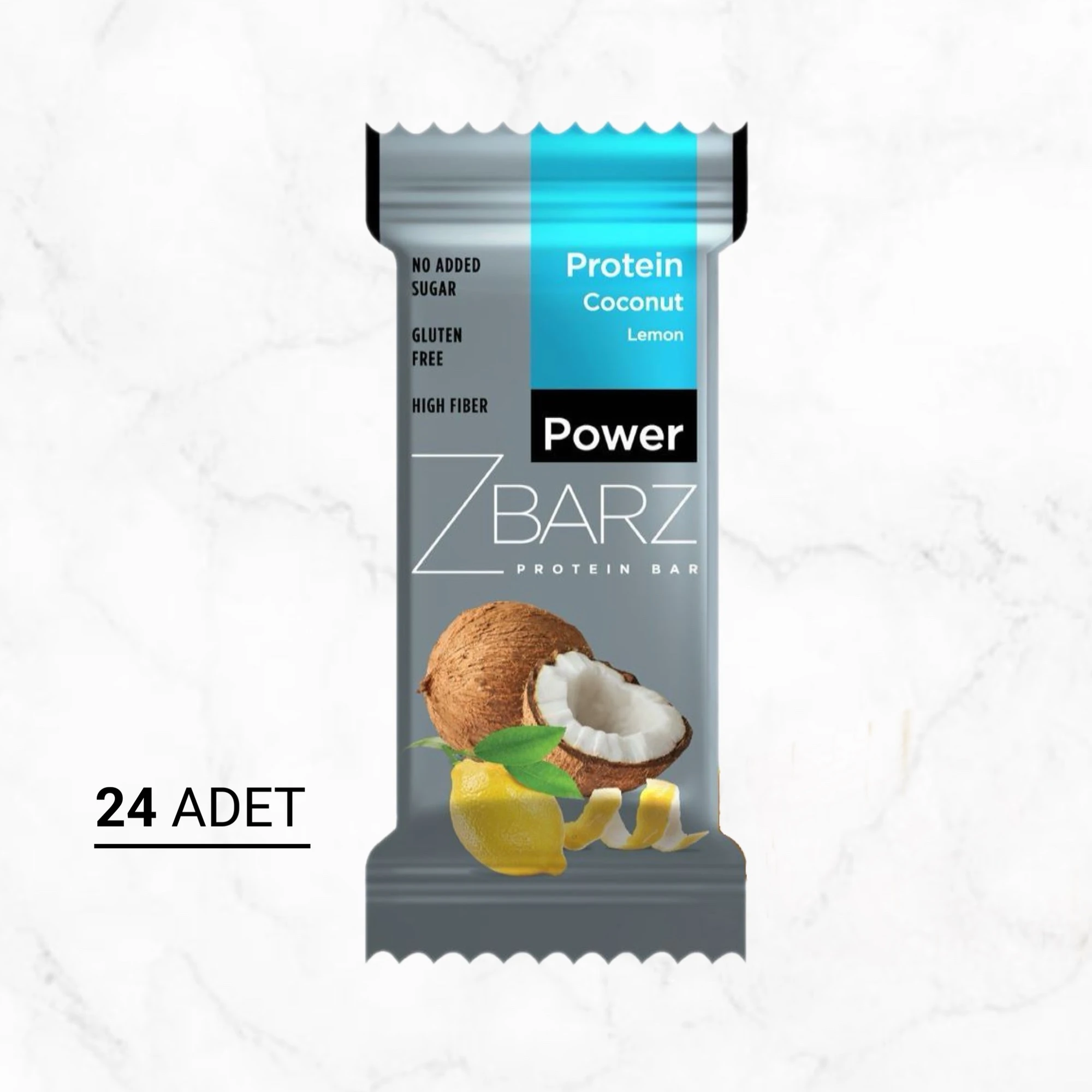 Power Limonlu Hindistan Cevizli Protein Bar - x2