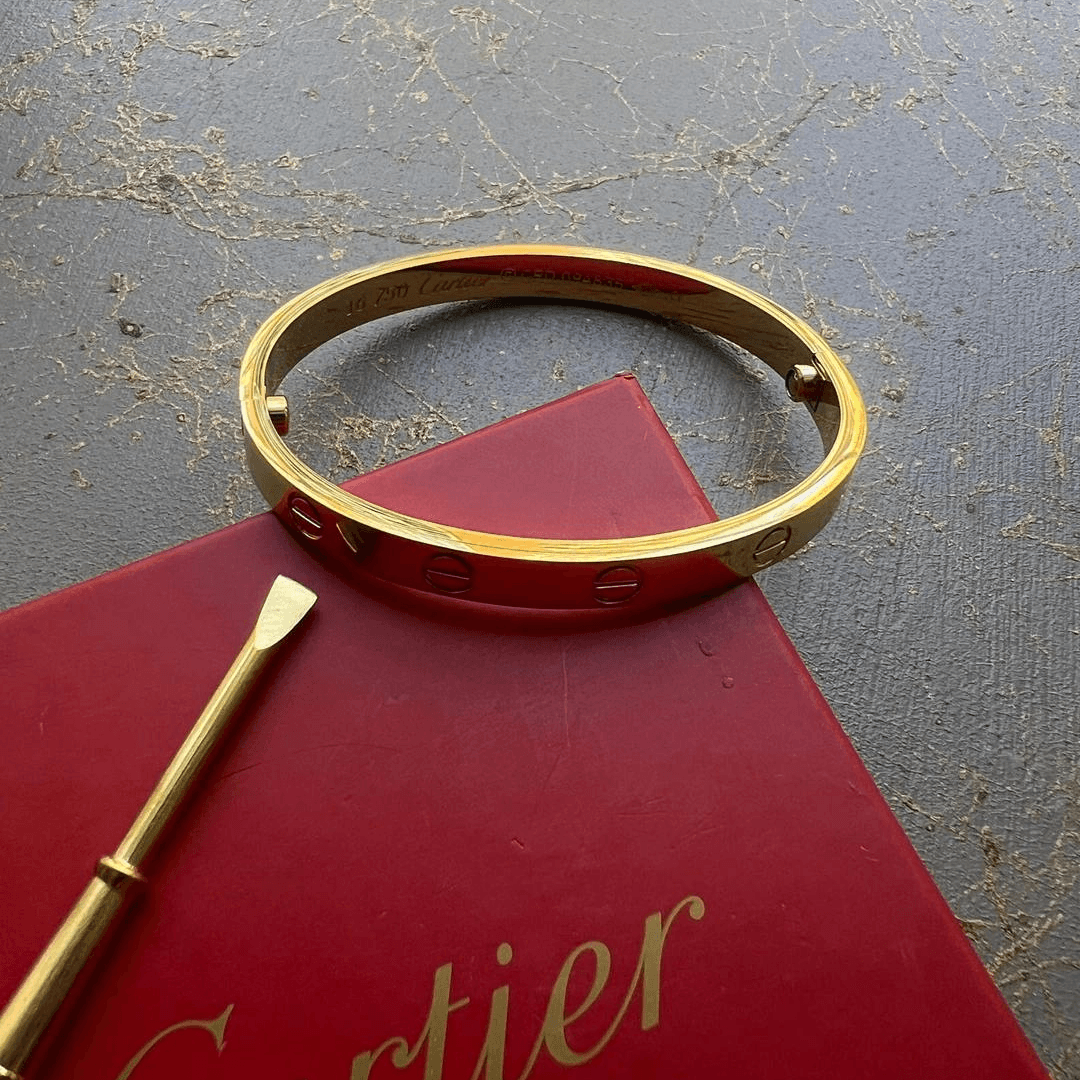 Cartier Gold Kelepçe Bileklik