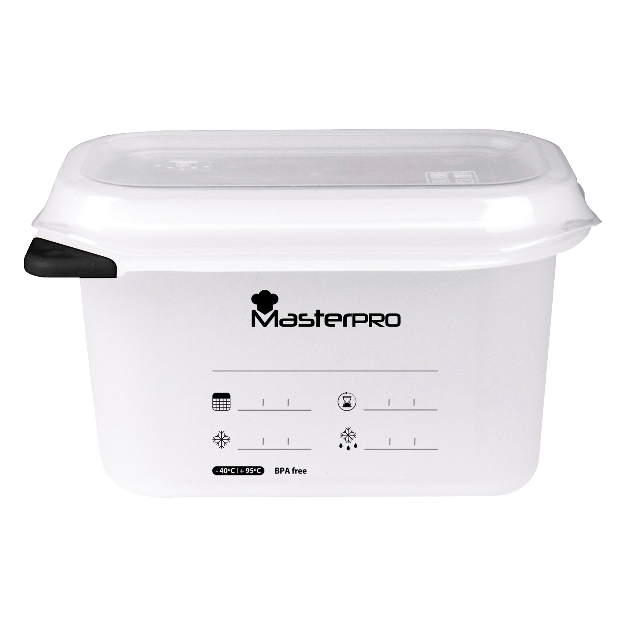 MasterPro Saklama Kabı | 17,6x10,8x10 cm | 1 L | Foodies Collection serisi | 2939