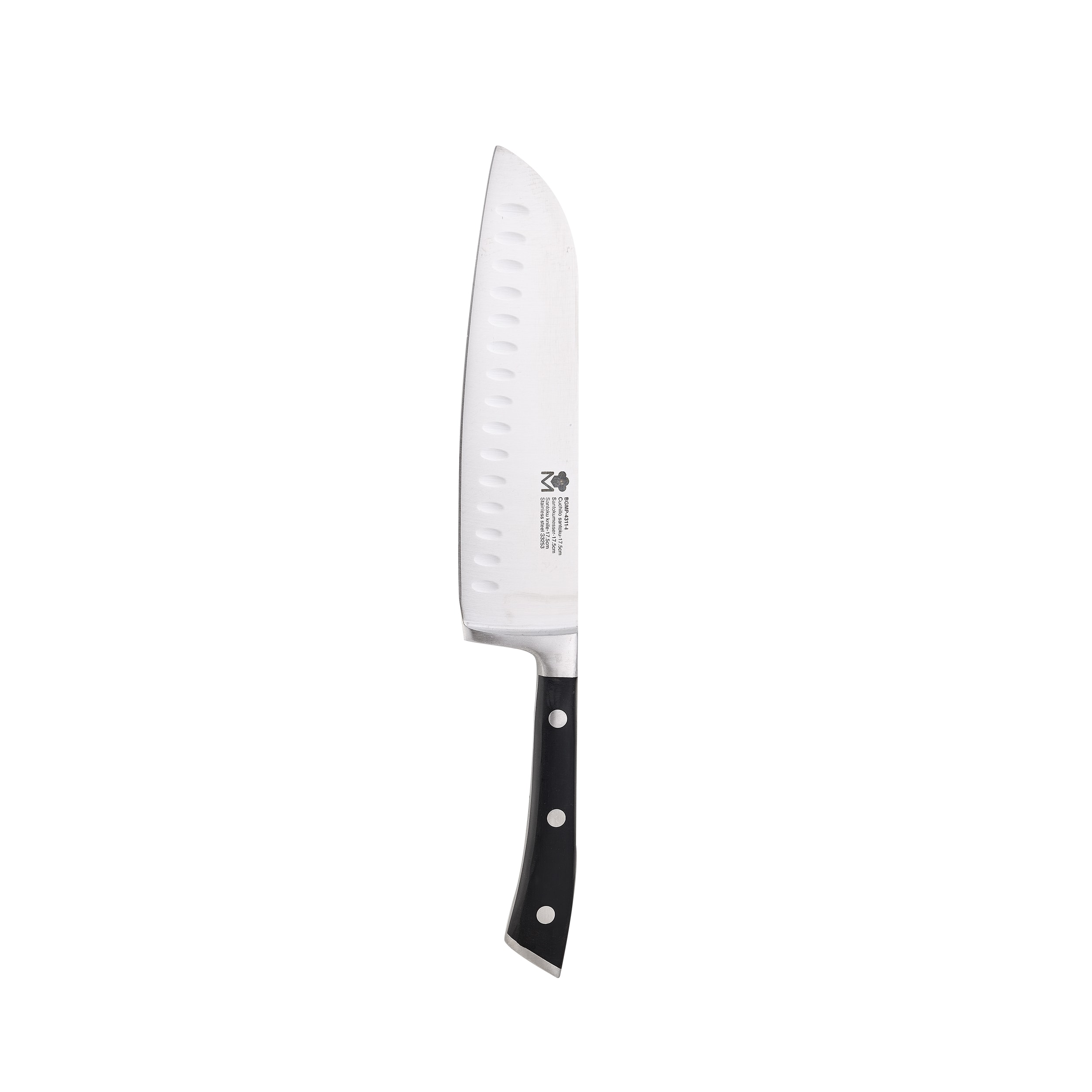 MasterPro Paslanmaz Çelik Santoku Bıçağı | 17,5 cm| Foodies Collection serisi | 4311