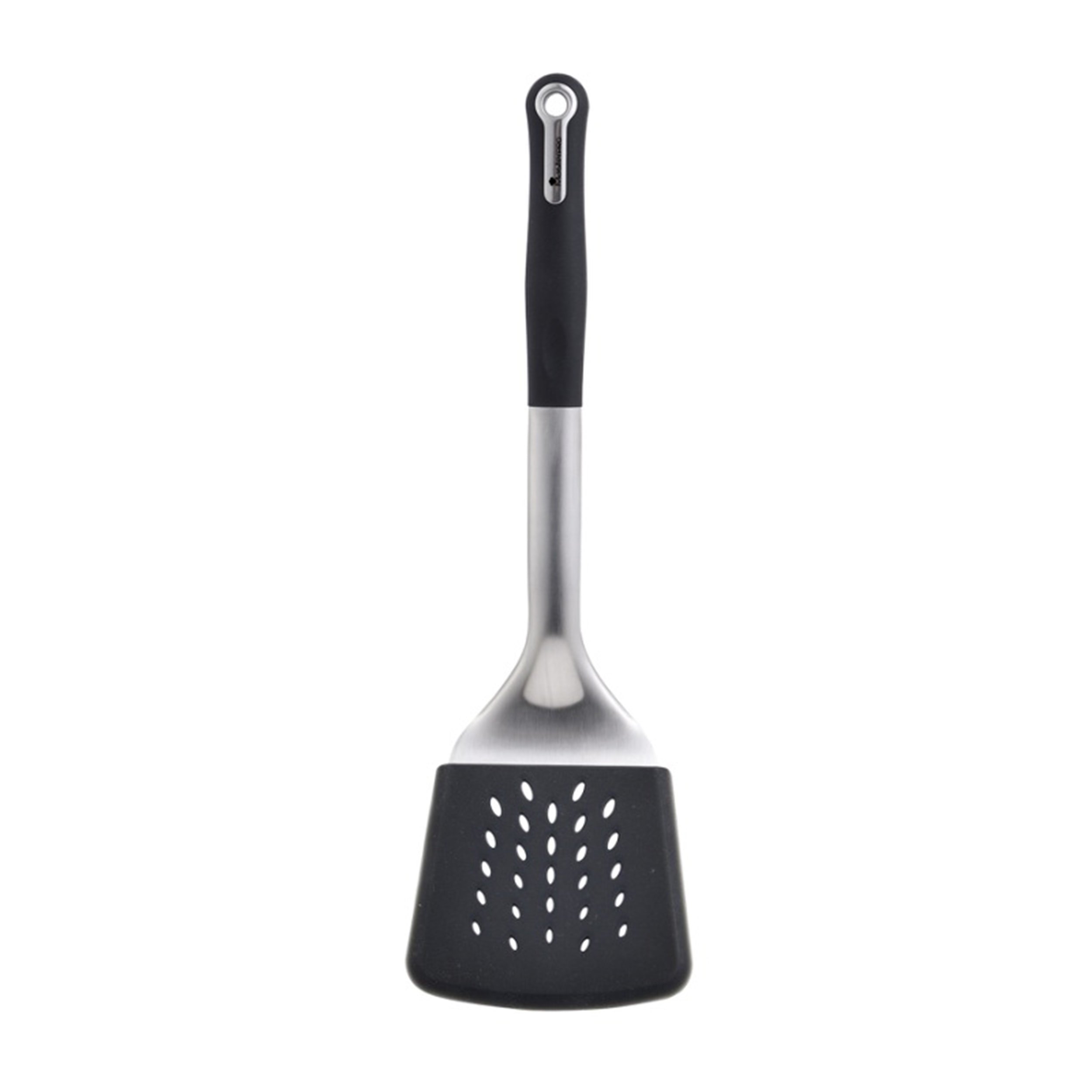 MasterPro Paslanmaz Çelik Oluklu Spatula | 34,3x10,3x4,7 cm | PBT materyal | Foodies Collection serisi | 4861