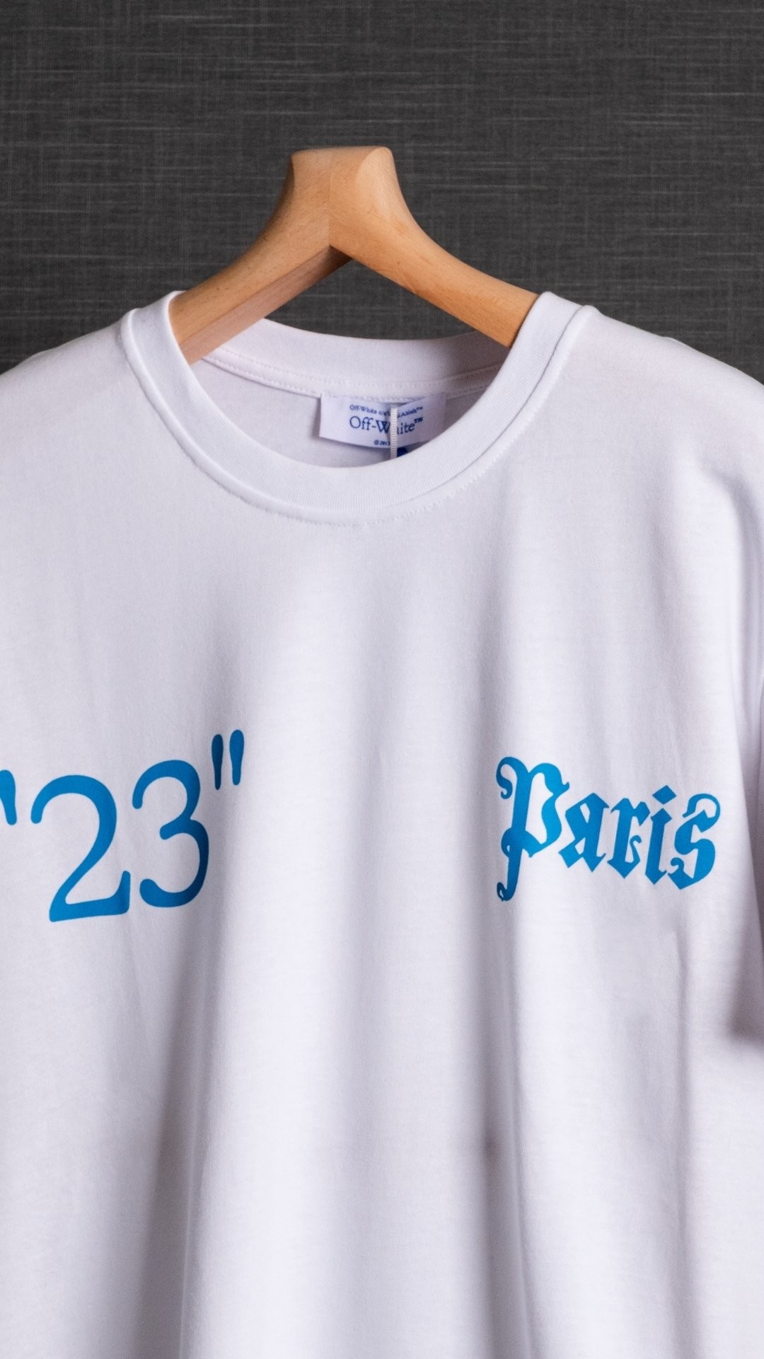 Sıfır Yaka 23 Paris Yazı Detaylı Tişört