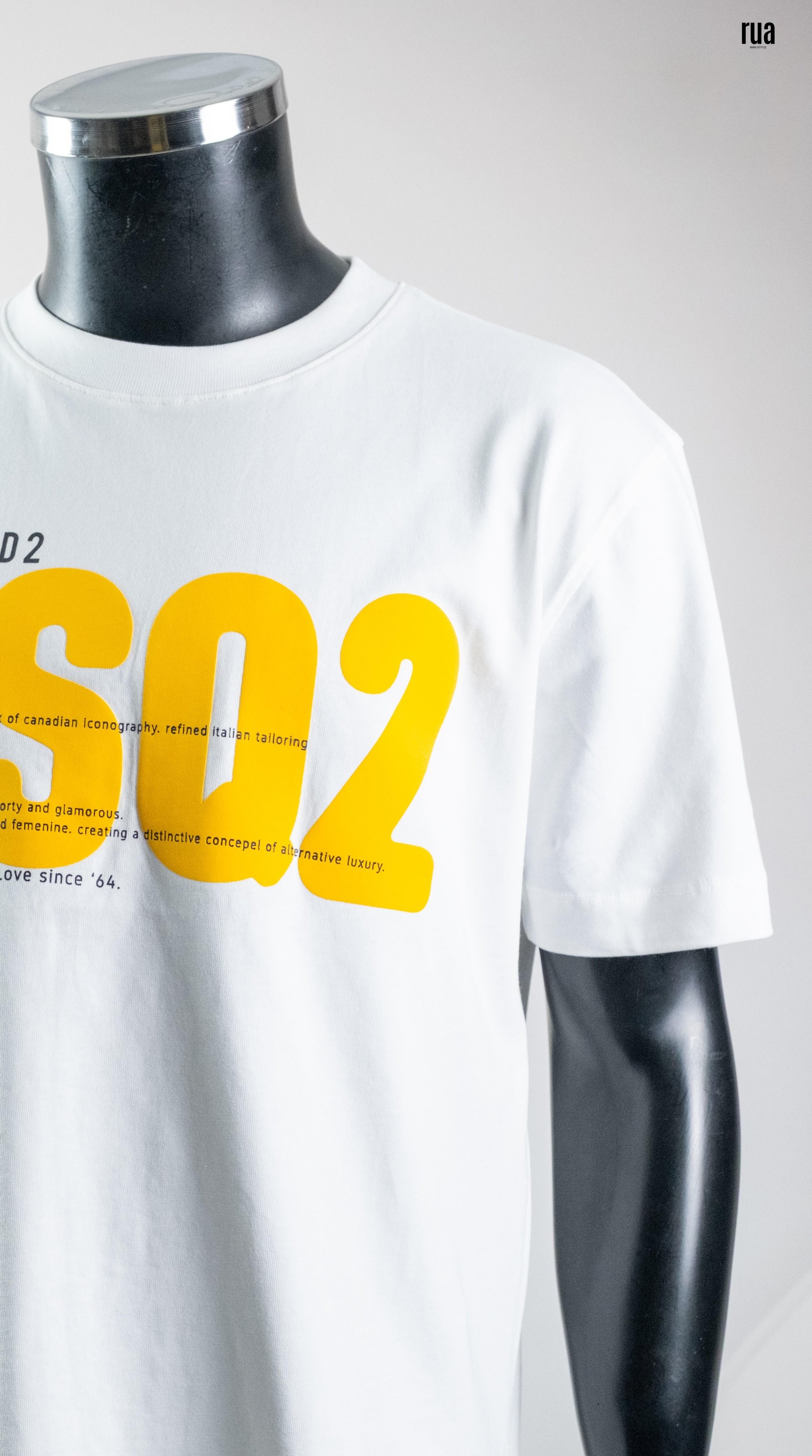 Dsquared2 Önü Marka Baskılı Tişört Beyaz