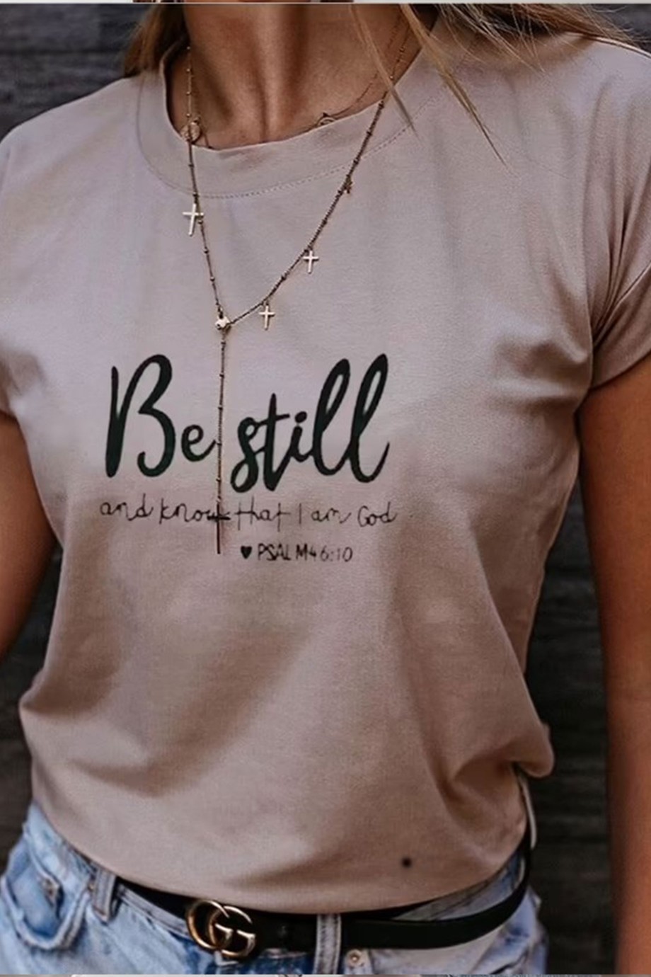 BE STİL TİŞÖRT-BEJ