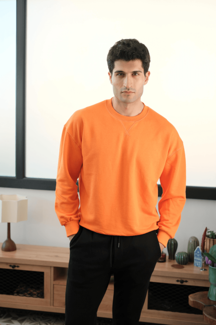Turuncu Desensiz Sweatshirt