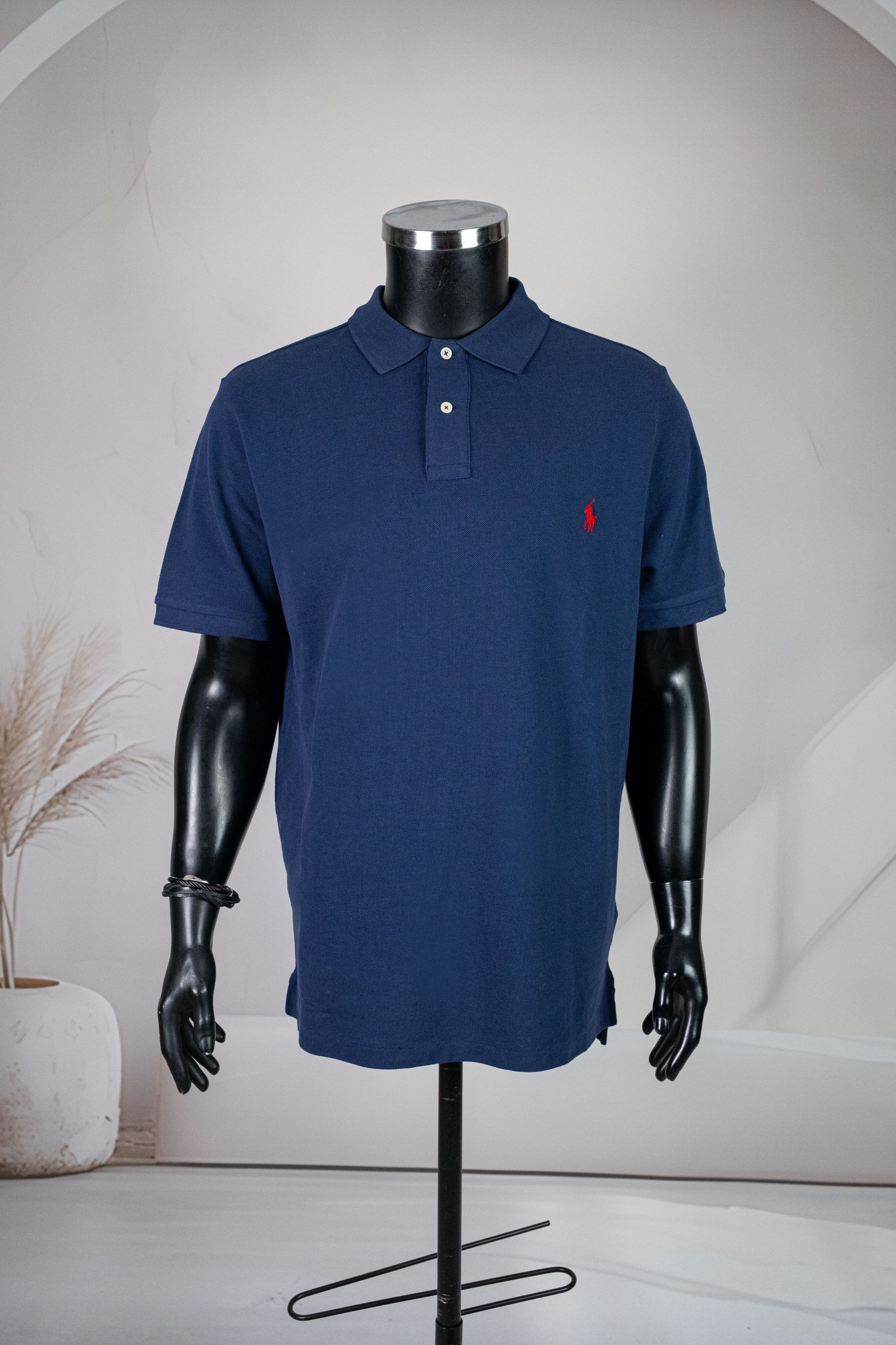 Ralhp Lauren Lacivert Polo Yaka Tişört