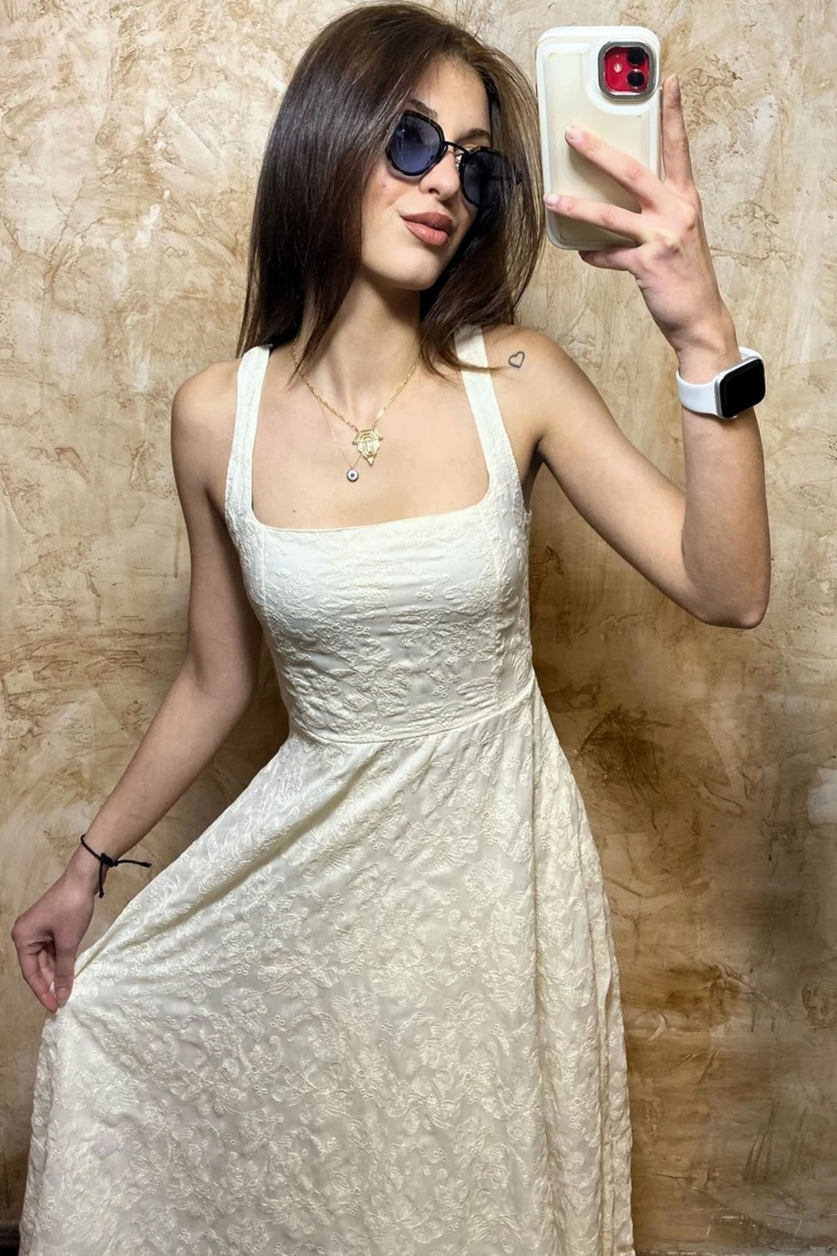 KARE YAKA GÜPÜR ELBİSE