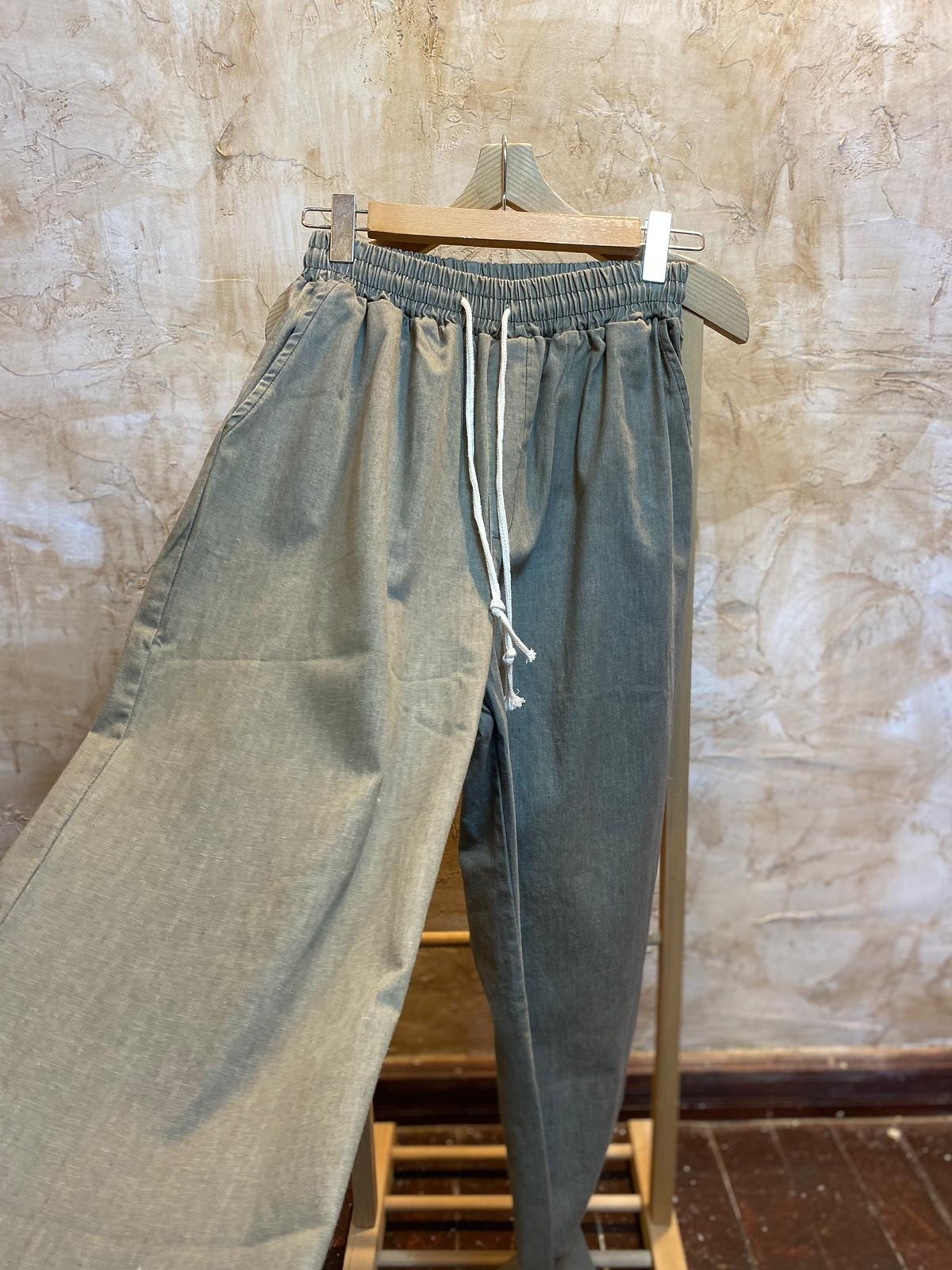 BEL LASTİK KOT PANTOLON