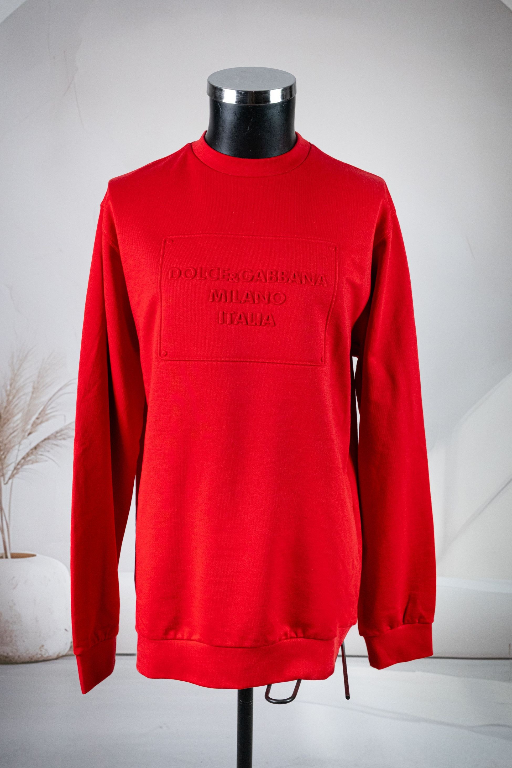 Dolce Gabbana Kırmızı Yuvarlak Yaka Sweatshirt