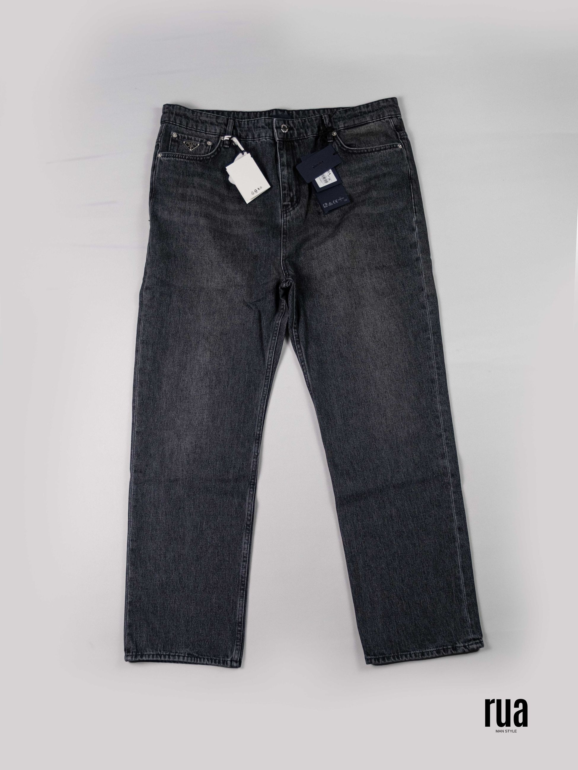 Likralı Taşlamalı Jean Gri