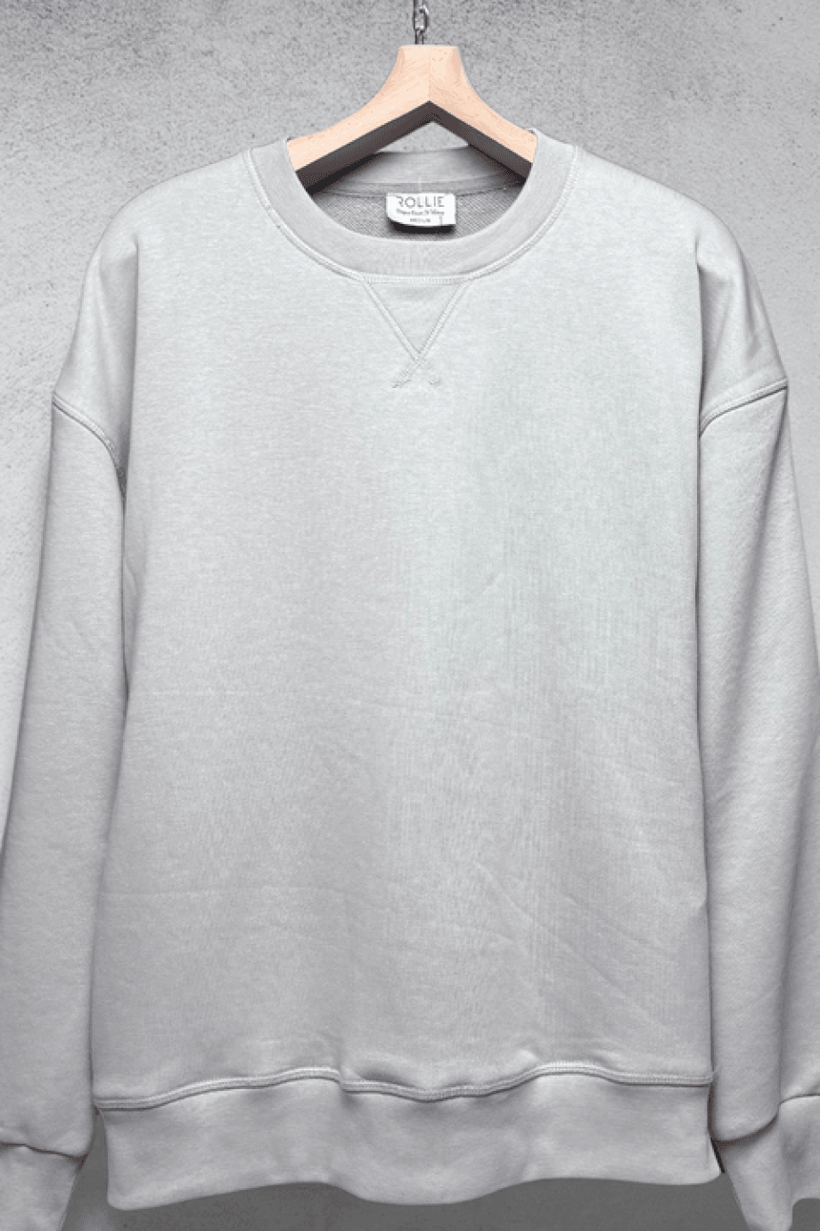 Buz Gri Desensiz Sweatshirt