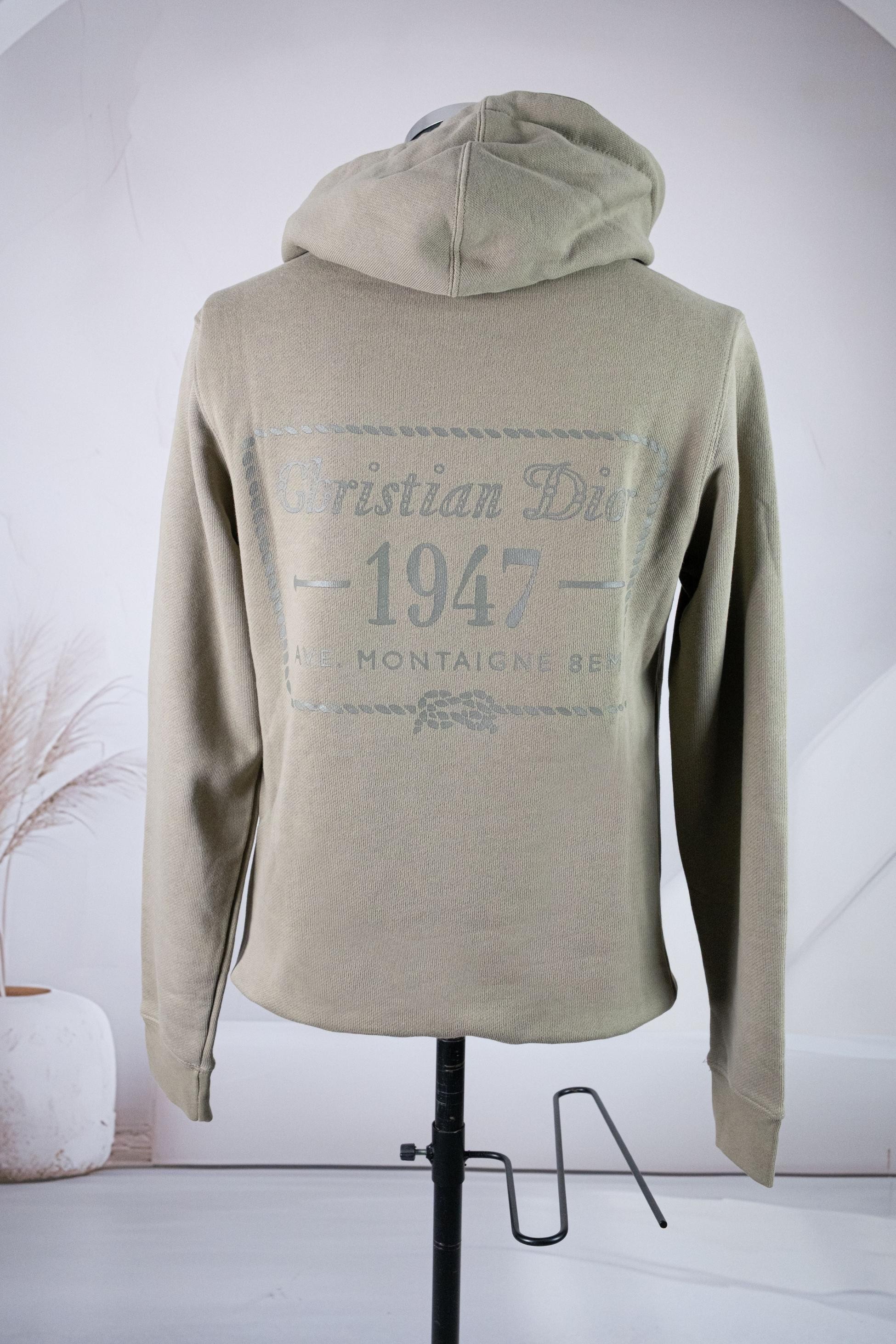 Dior Haki Kapşonlu Sweatshirt
