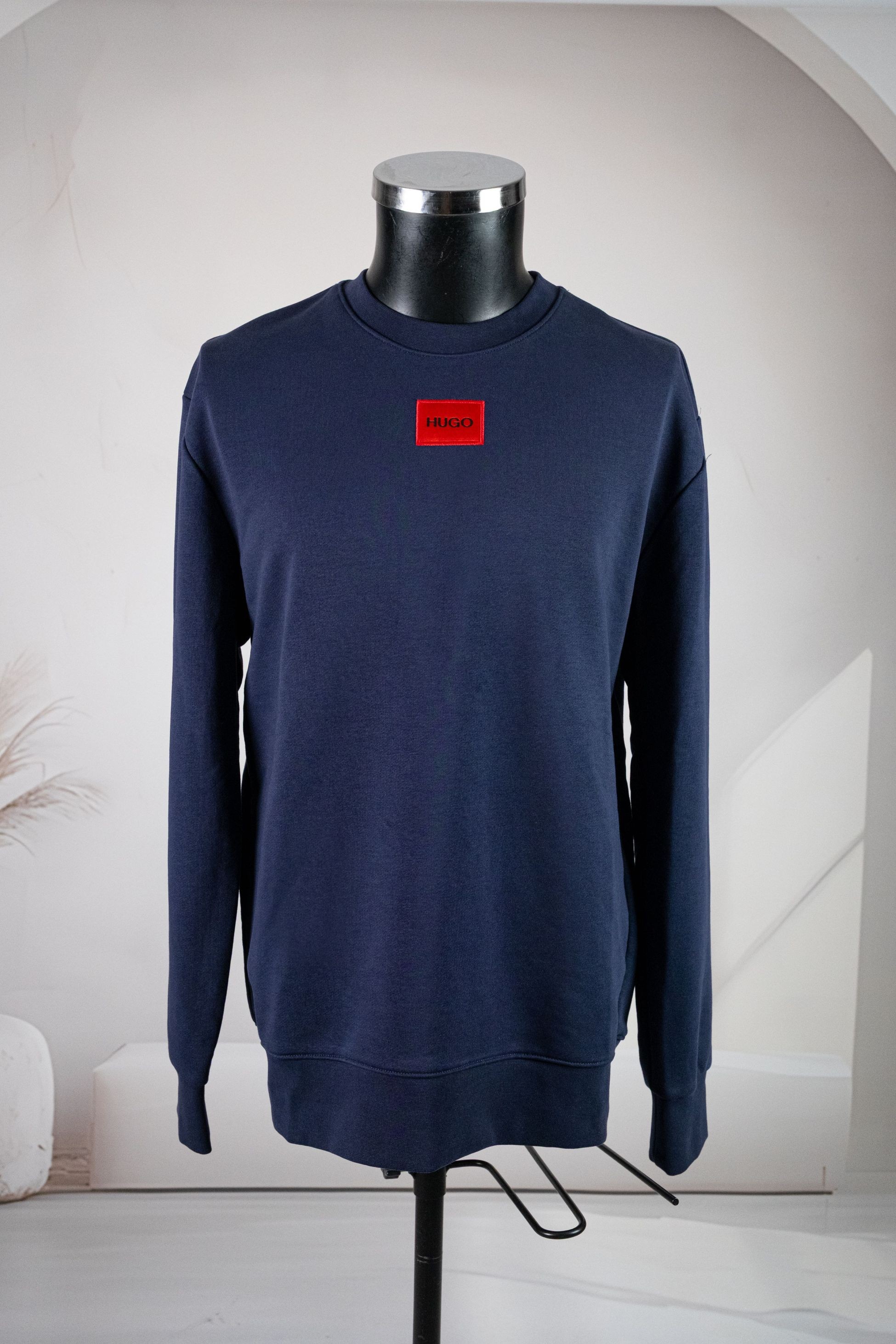 Hugo Boss Yuvarlak Yaka Kırmızı Logolu Sweatshirt