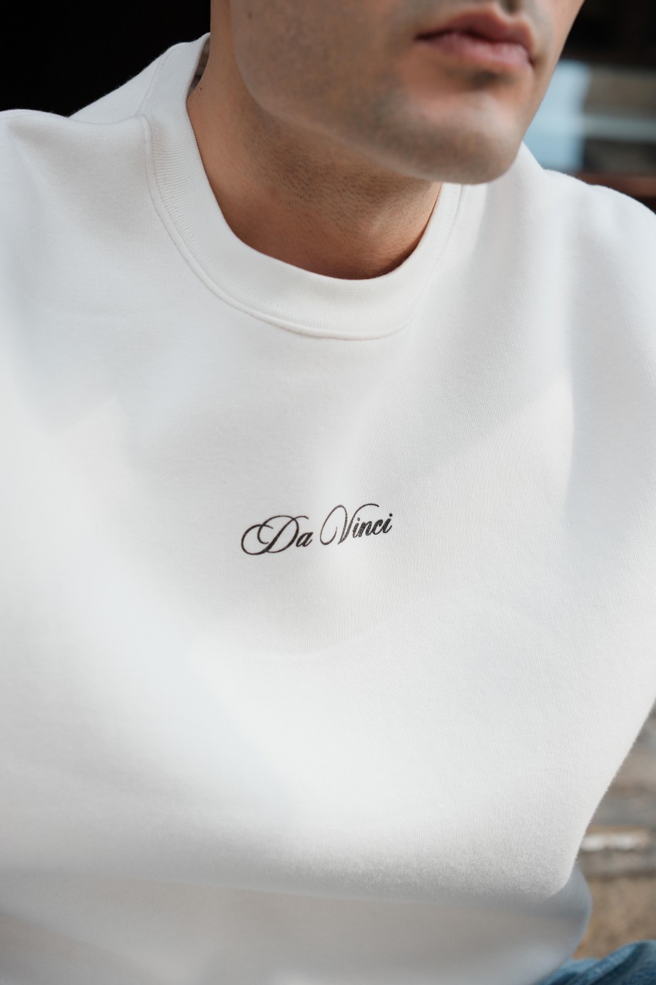 Beyaz 'The Last Supper' Baskı Sweatshirt