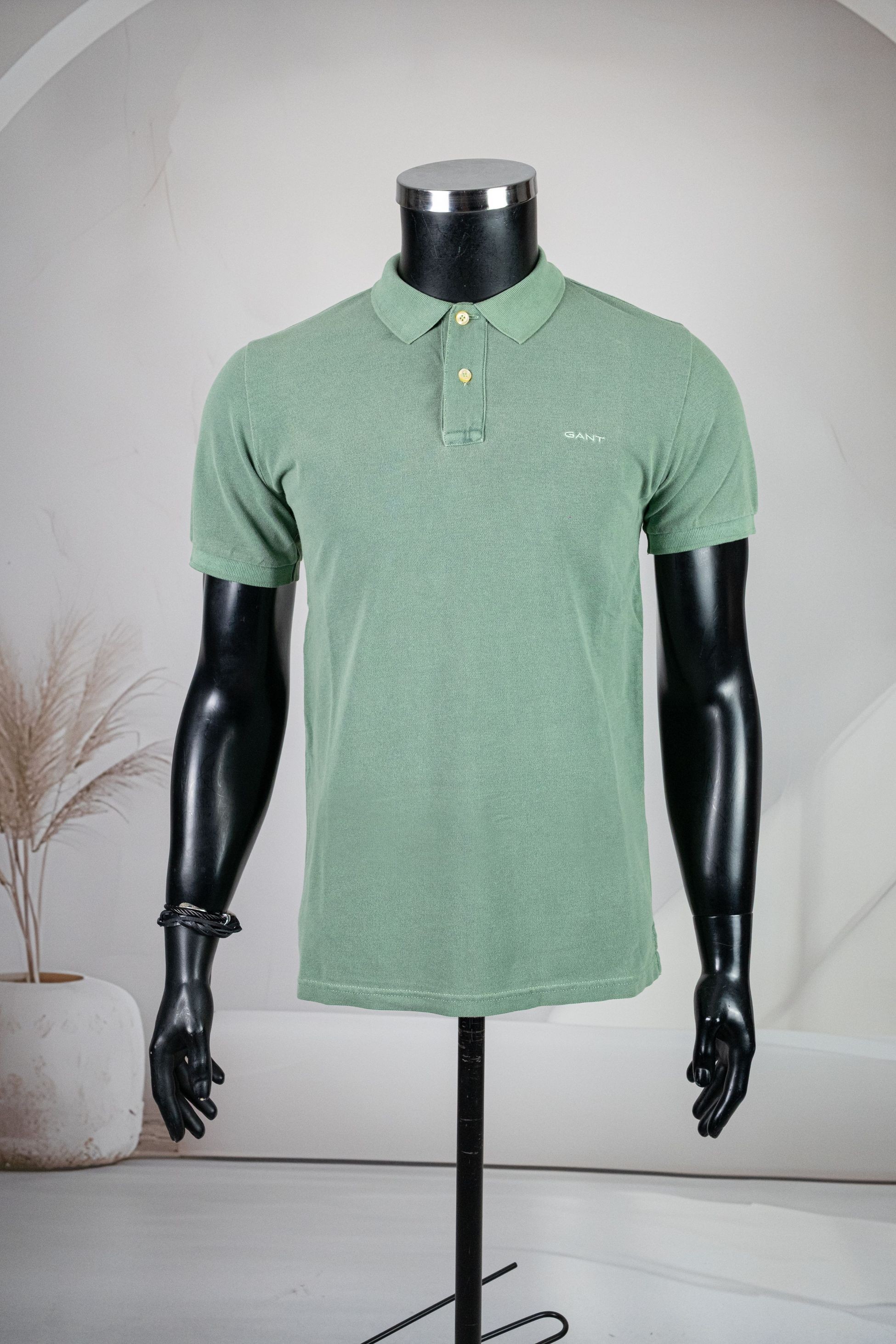 Gant Polo Yaka Yeşil Tişört