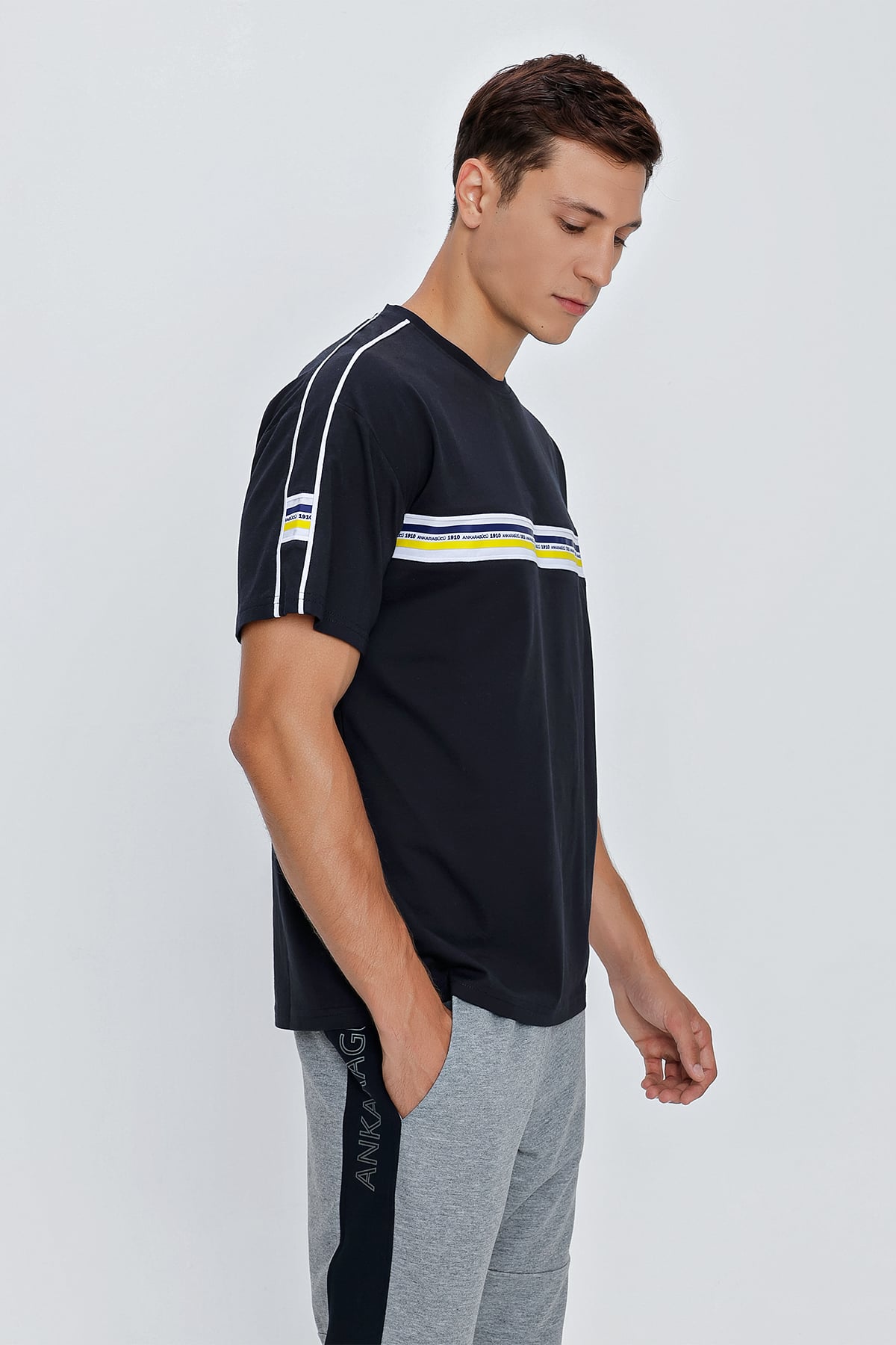 ANKR-0043 SİNCE ERKEK LACİ BASIC T-SHIRT
