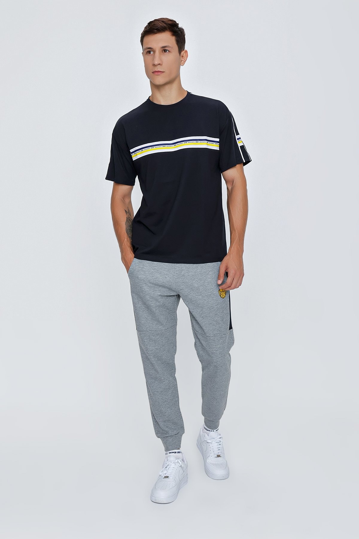 ANKR-0043 SİNCE ERKEK LACİ BASIC T-SHIRT
