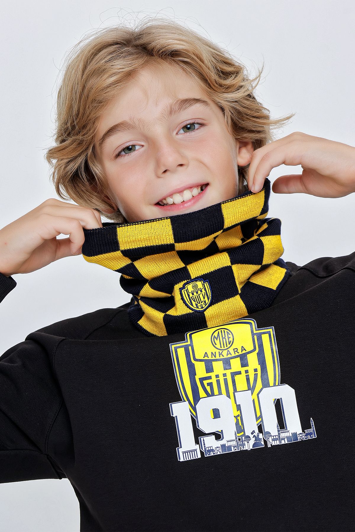 ANKR-0052 SINCE ÇOCUK TRİKO DAMALI BOYUNLUK