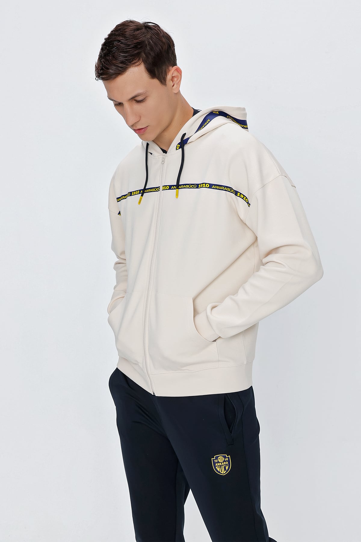 ANKR-0021 SİNCE ERK.EKRU DOUBLE FACE SWEAT