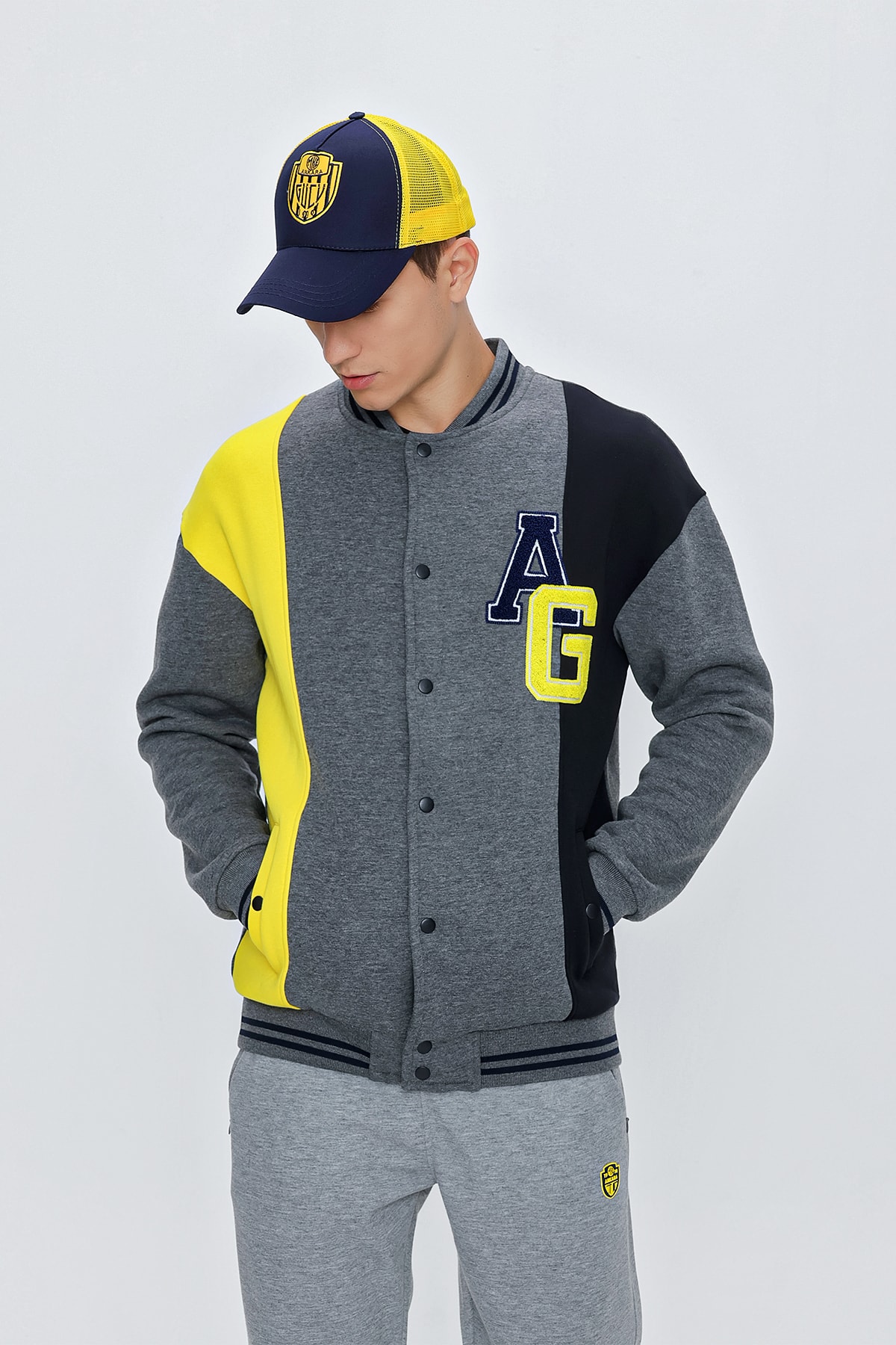 ANKR-0049 SİNCE ERKEK GRİ KOLEJ MONT