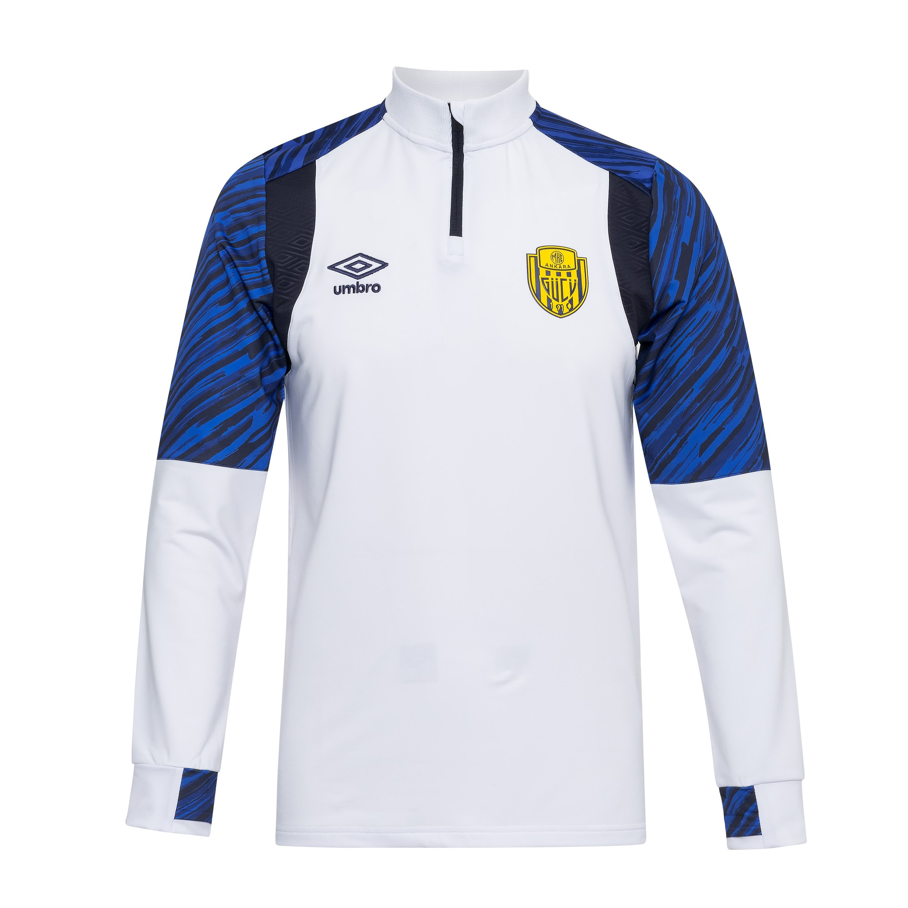 TC-0206 UMBRO PLUS TRANING SWEAT WHITE