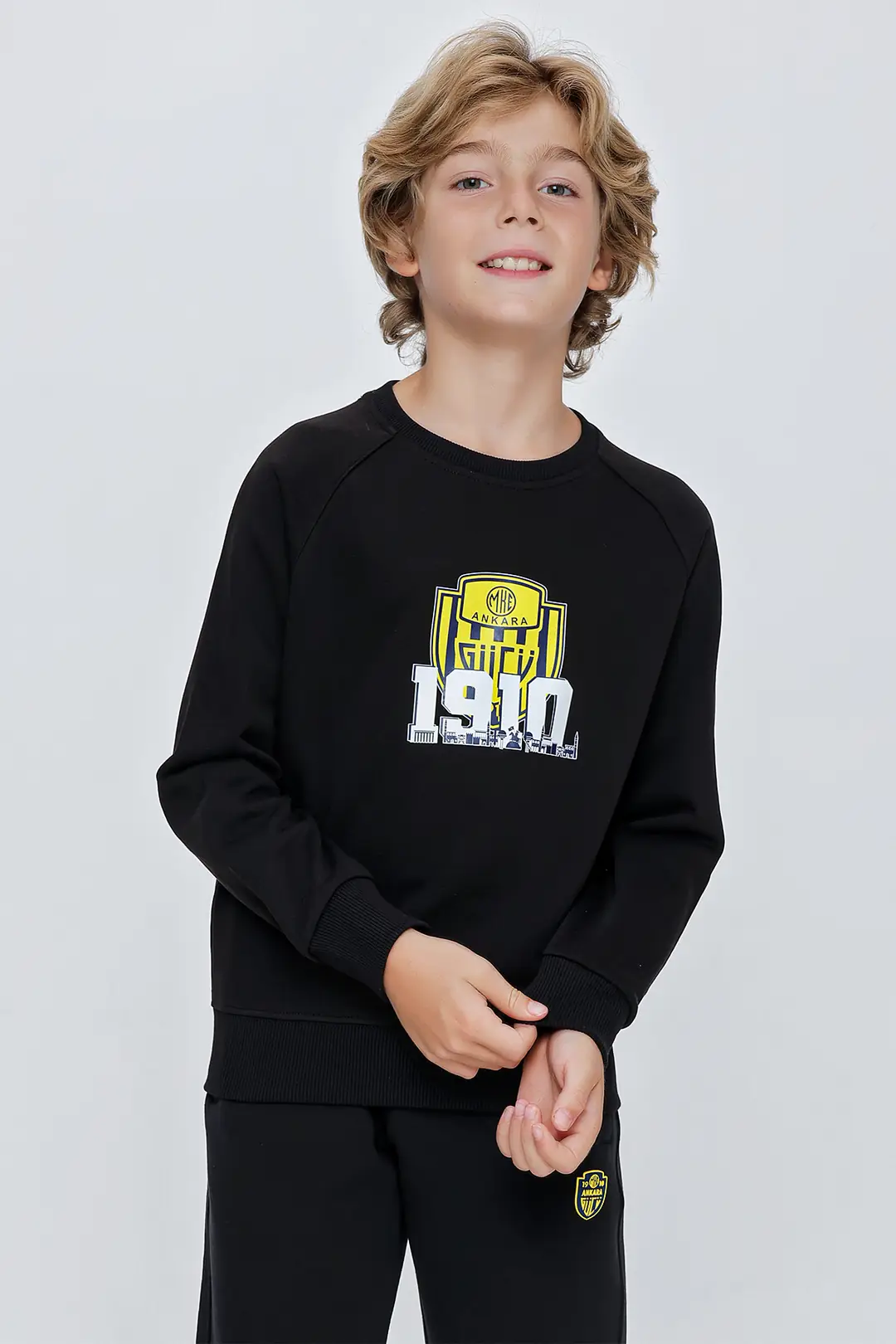 ANKR-0060 SİNCE ÇOCUK SİYAH YAKA SWEAT