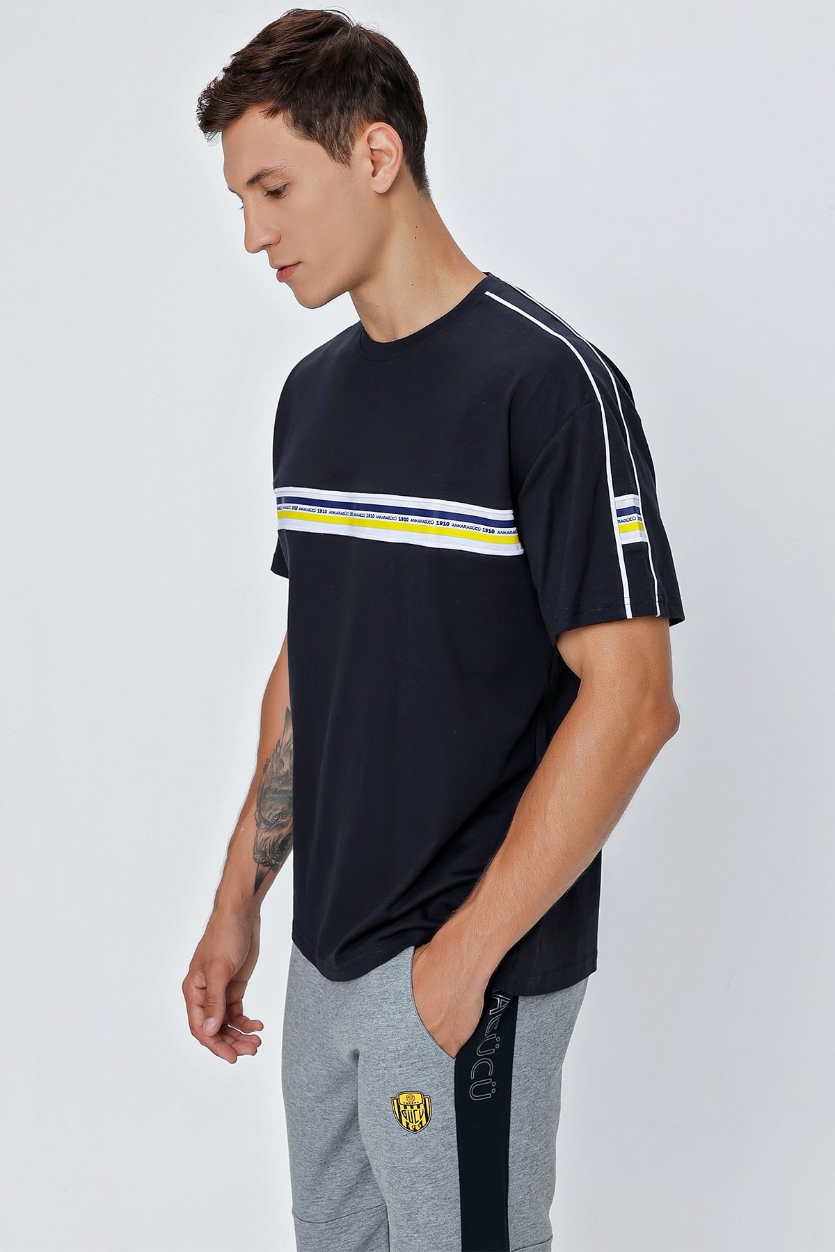 ANKR-0043 SİNCE ERKEK LACİ BASIC T-SHIRT