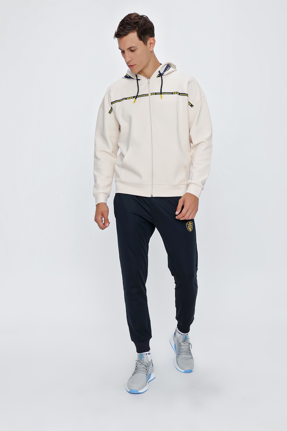 ANKR-0021 SİNCE ERK.EKRU DOUBLE FACE SWEAT