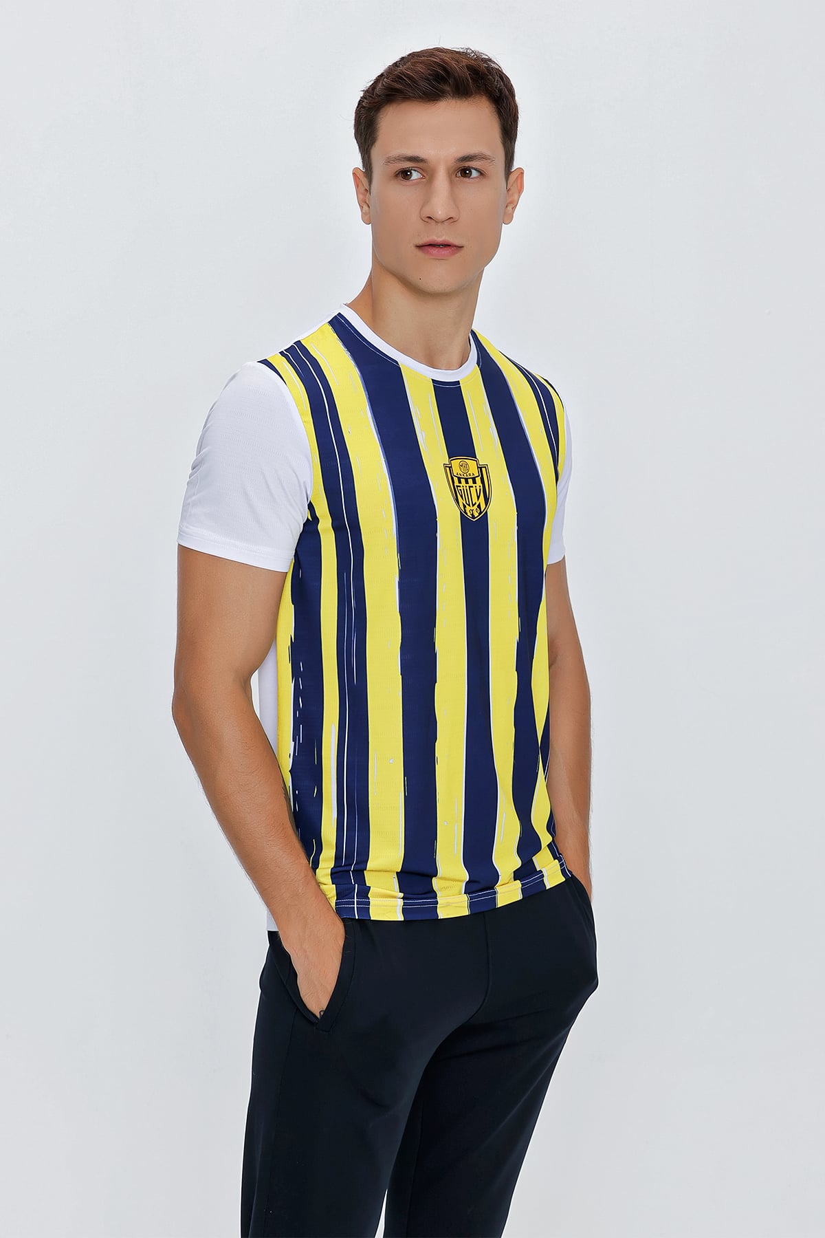 ANKR-0041 SİNCE ERKEK ÇUBUKLU T-SHIRT