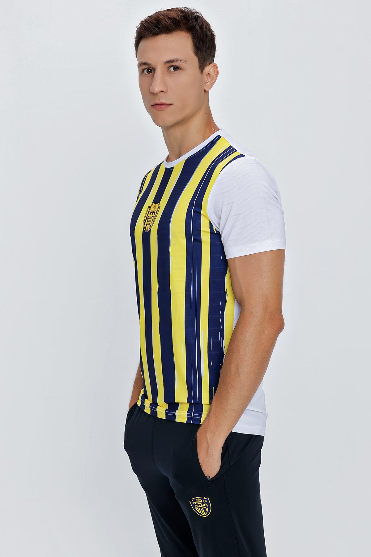 ANKR-0041 SİNCE ERKEK ÇUBUKLU T-SHIRT
