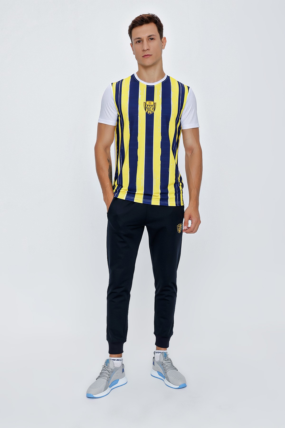 ANKR-0041 SİNCE ERKEK ÇUBUKLU T-SHIRT