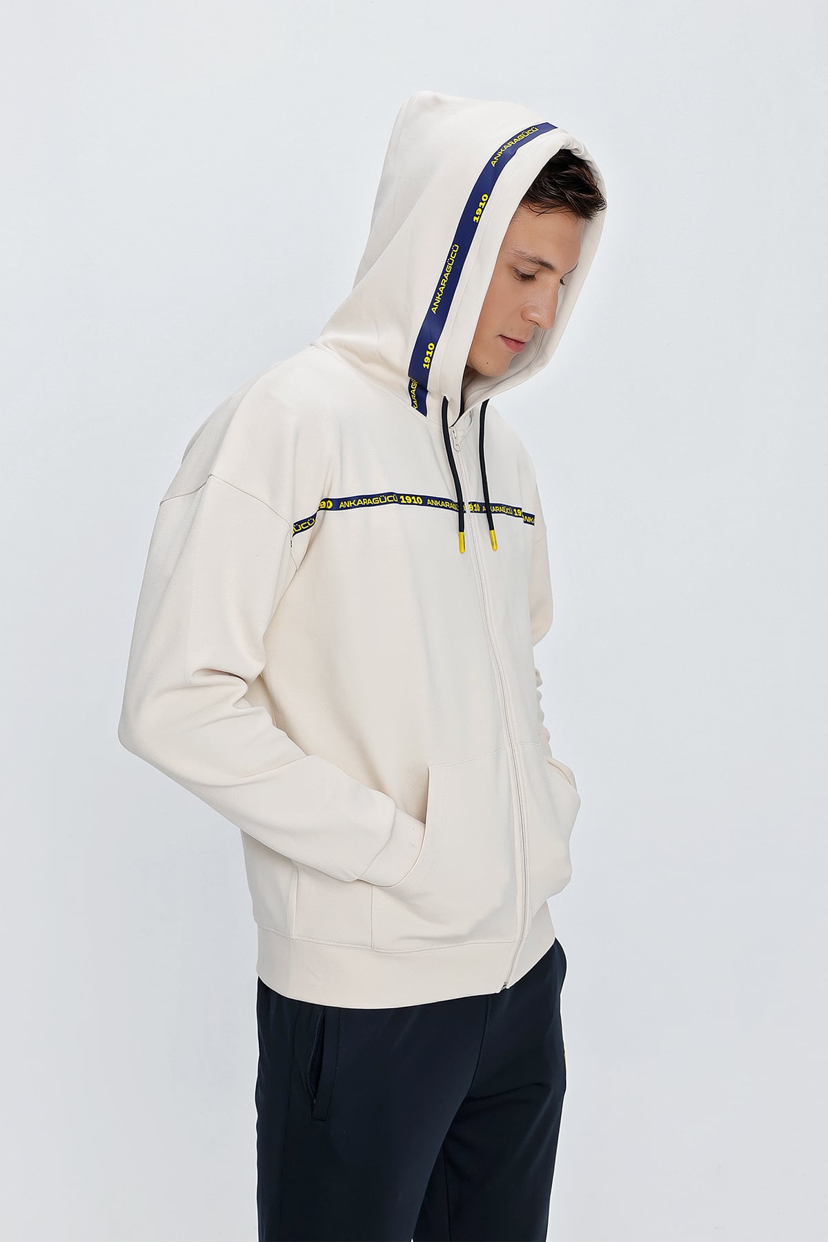 ANKR-0021 SİNCE ERK.EKRU DOUBLE FACE SWEAT