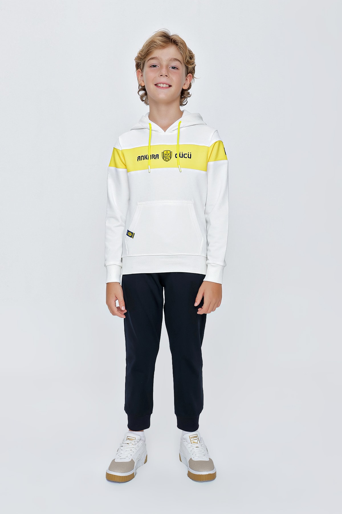 ANKR-00052 SİNCE ÇOCUK EKRU BÜKÜMLÜ SWEAT