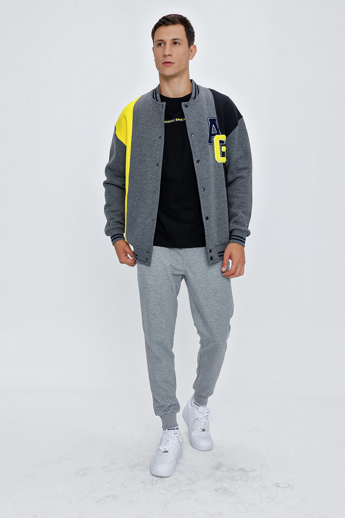 ANKR-0049 SİNCE ERKEK GRİ KOLEJ MONT