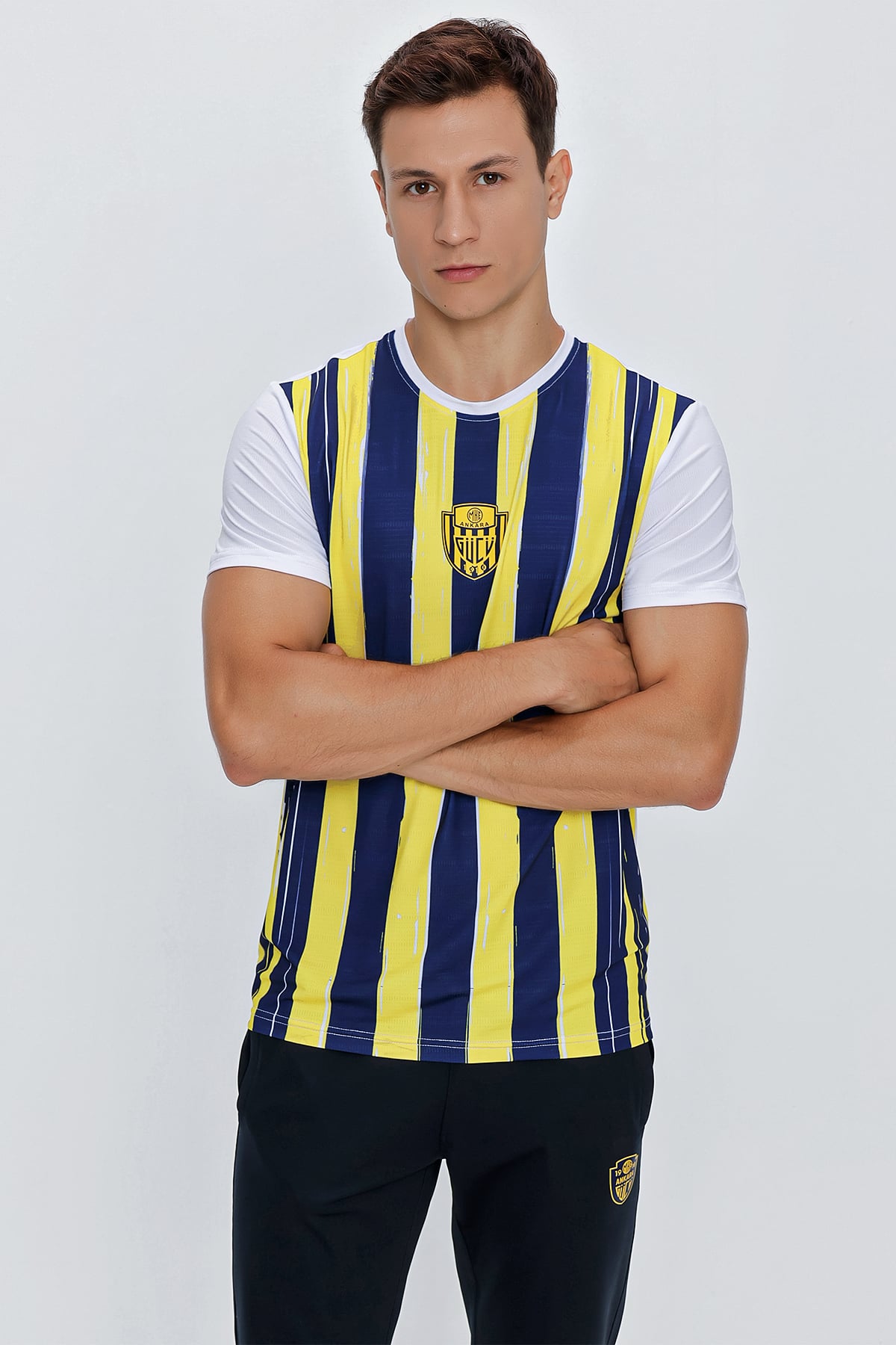 ANKR-0041 SİNCE ERKEK ÇUBUKLU T-SHIRT