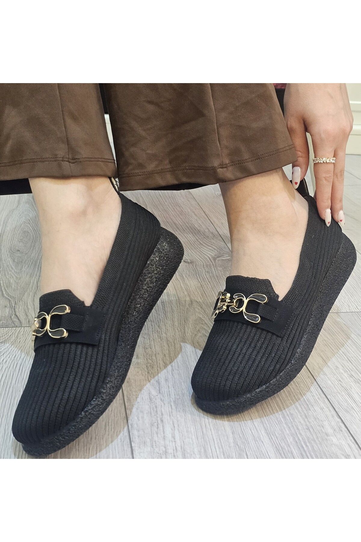 Triko Örme Rahat Günlük Ortopedik Hafif Babet