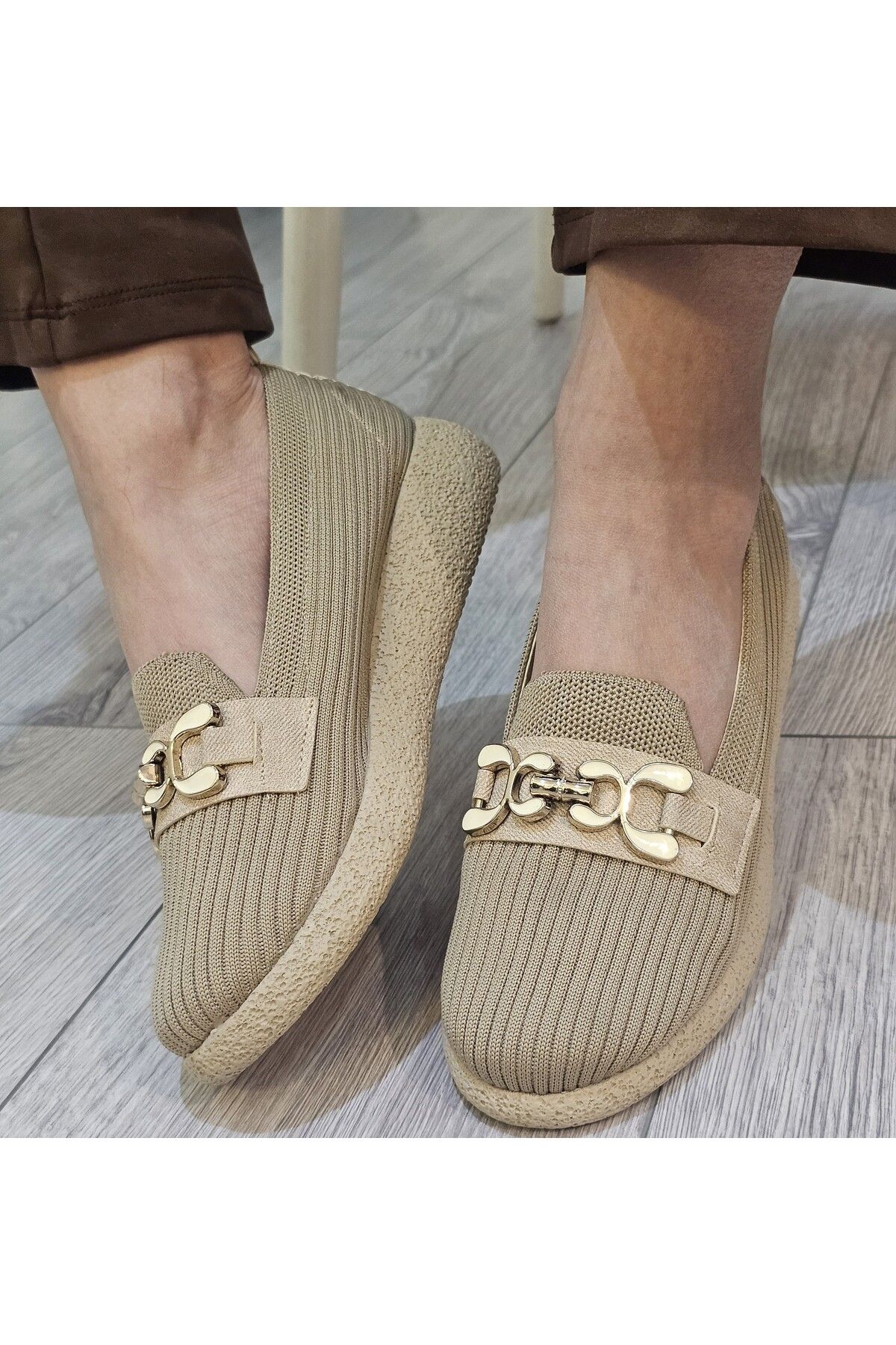 Triko Örme Rahat Günlük Ortopedik Hafif Babet