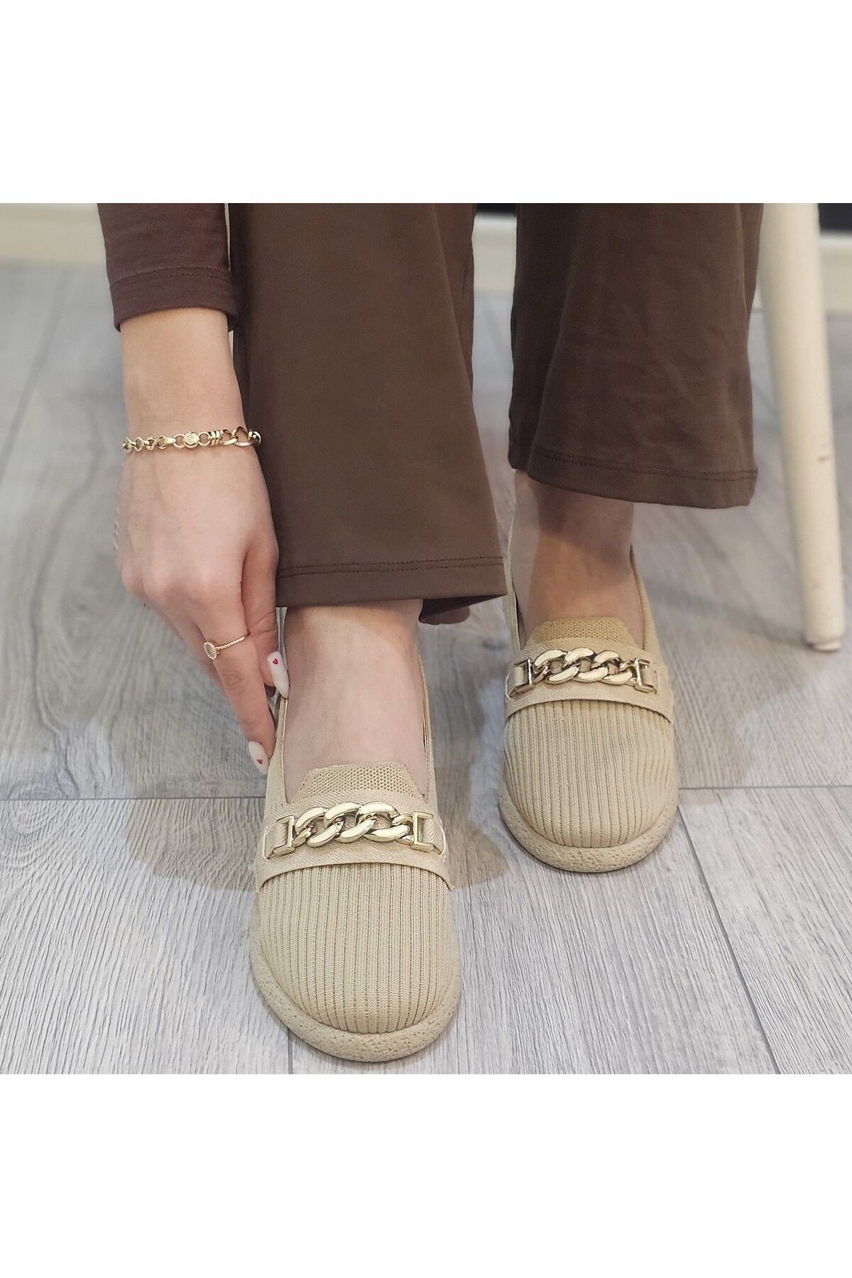 Triko Örme Rahat Günlük Ortopedik Hafif Babet